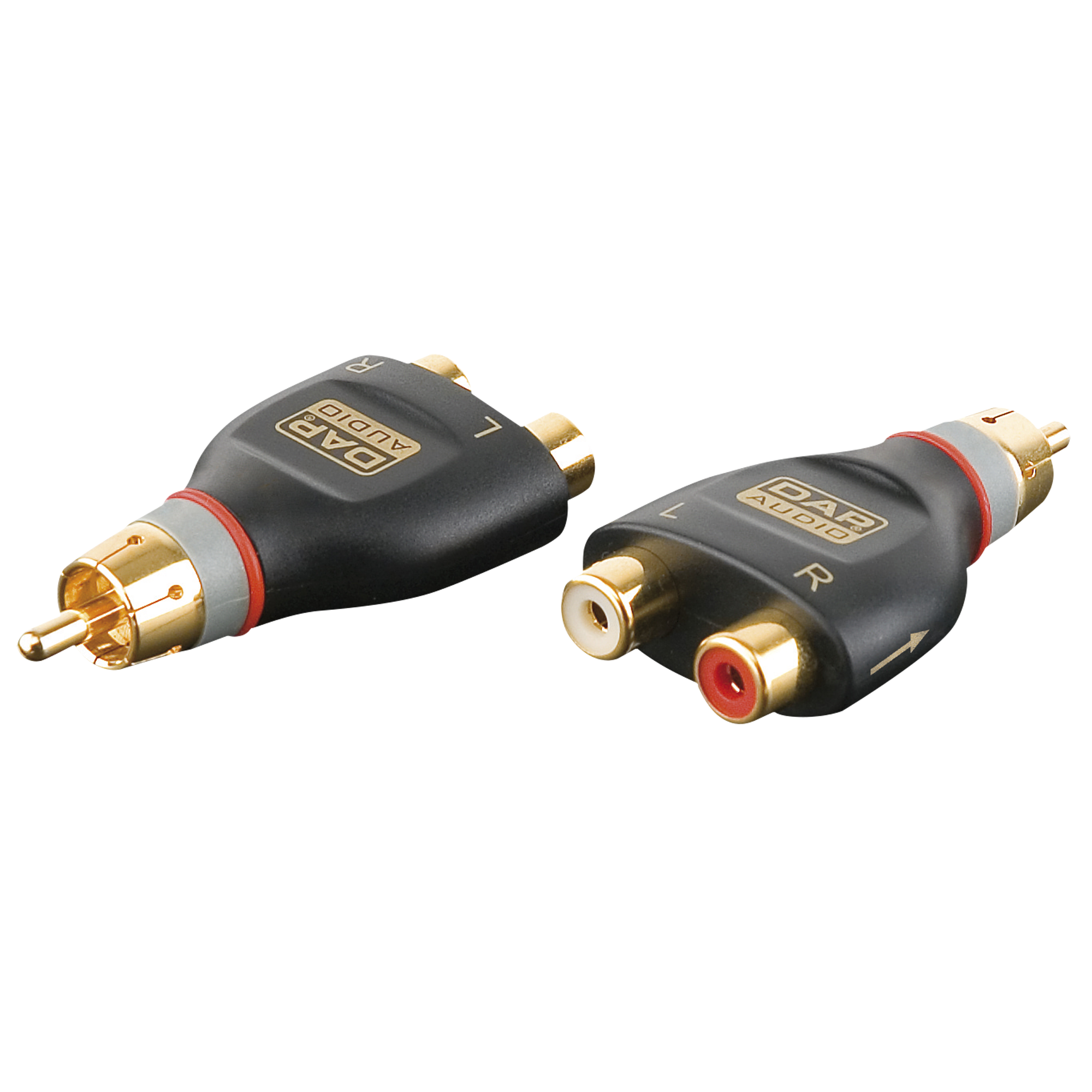 DAP XGA38 - 2 x RCA/F to RCA/M - incl. 2 x 10 kilo-Ohm resistors Inclusi 2 resistori da 10 kilo-Ohm