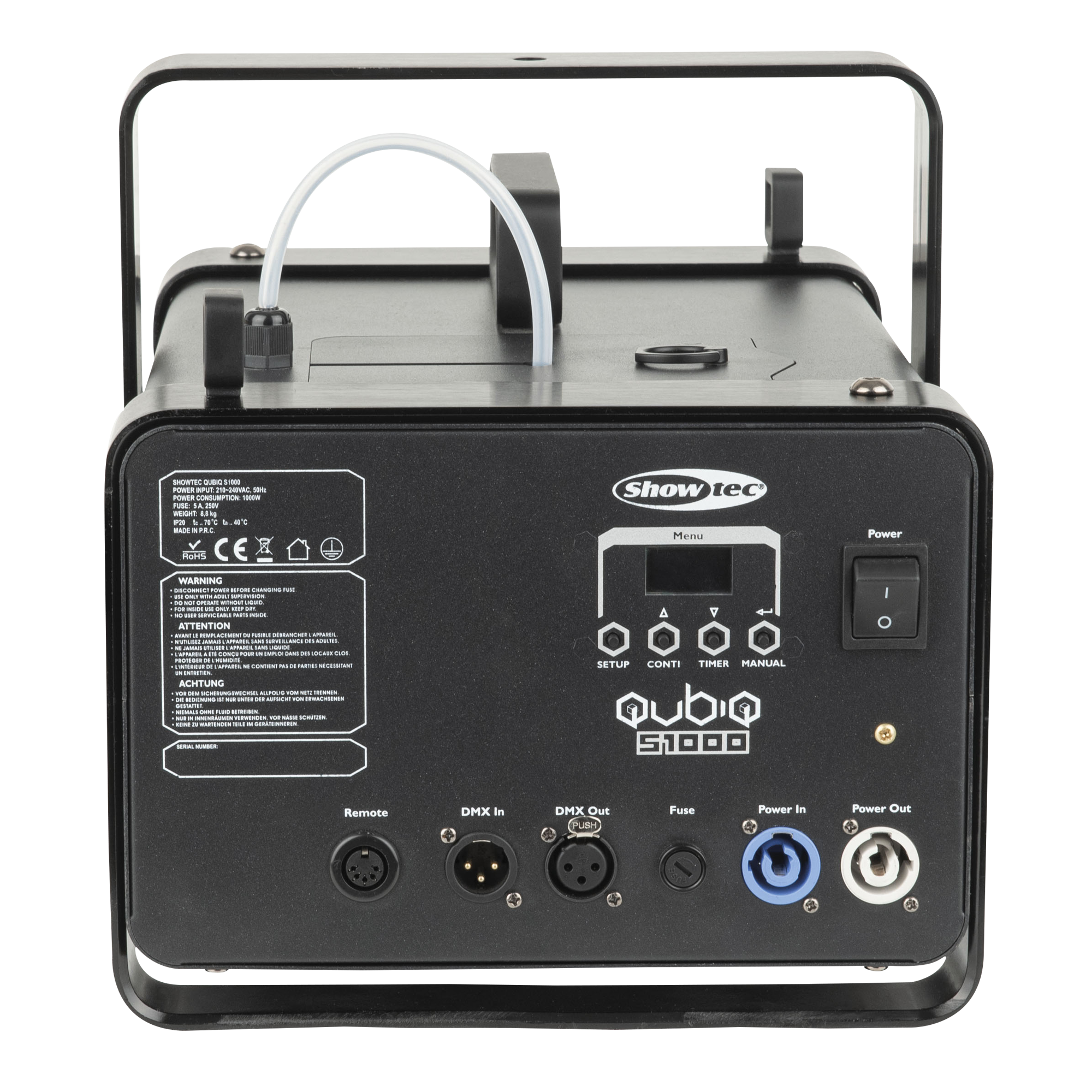 SHOWTEC Macchina del fumo QubiQ S1000