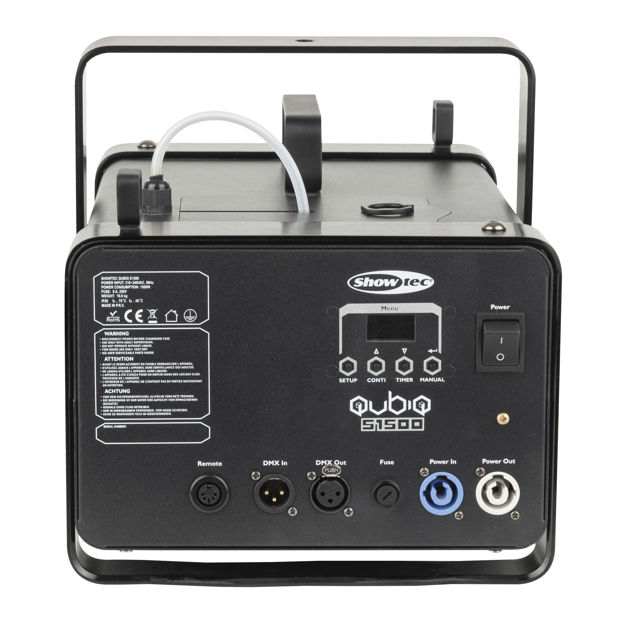 SHOWTEC Macchina del fumo QubiQ S1500