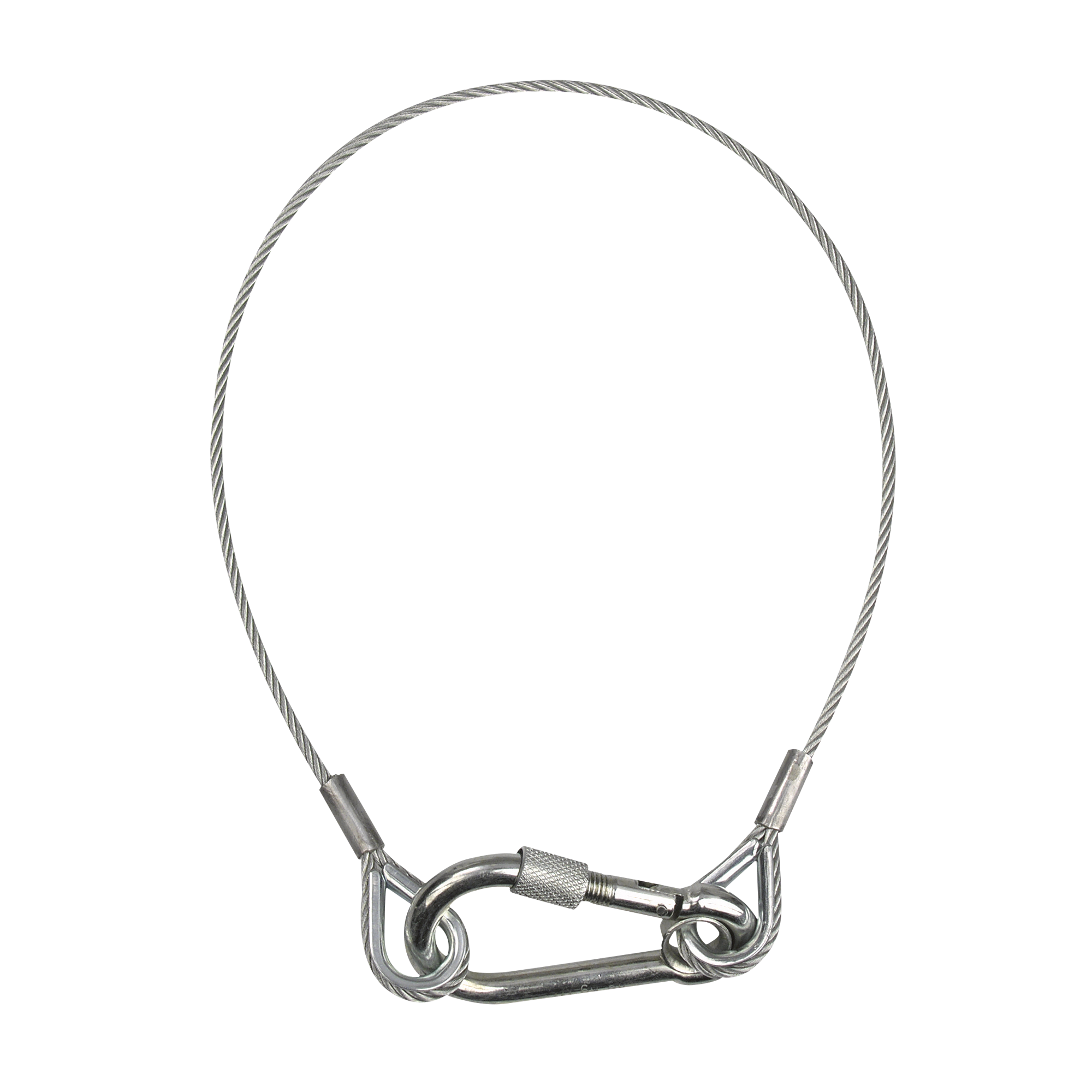 SHOWGEAR Cavo di sicurezza 4 mm, con anello di sicurezza