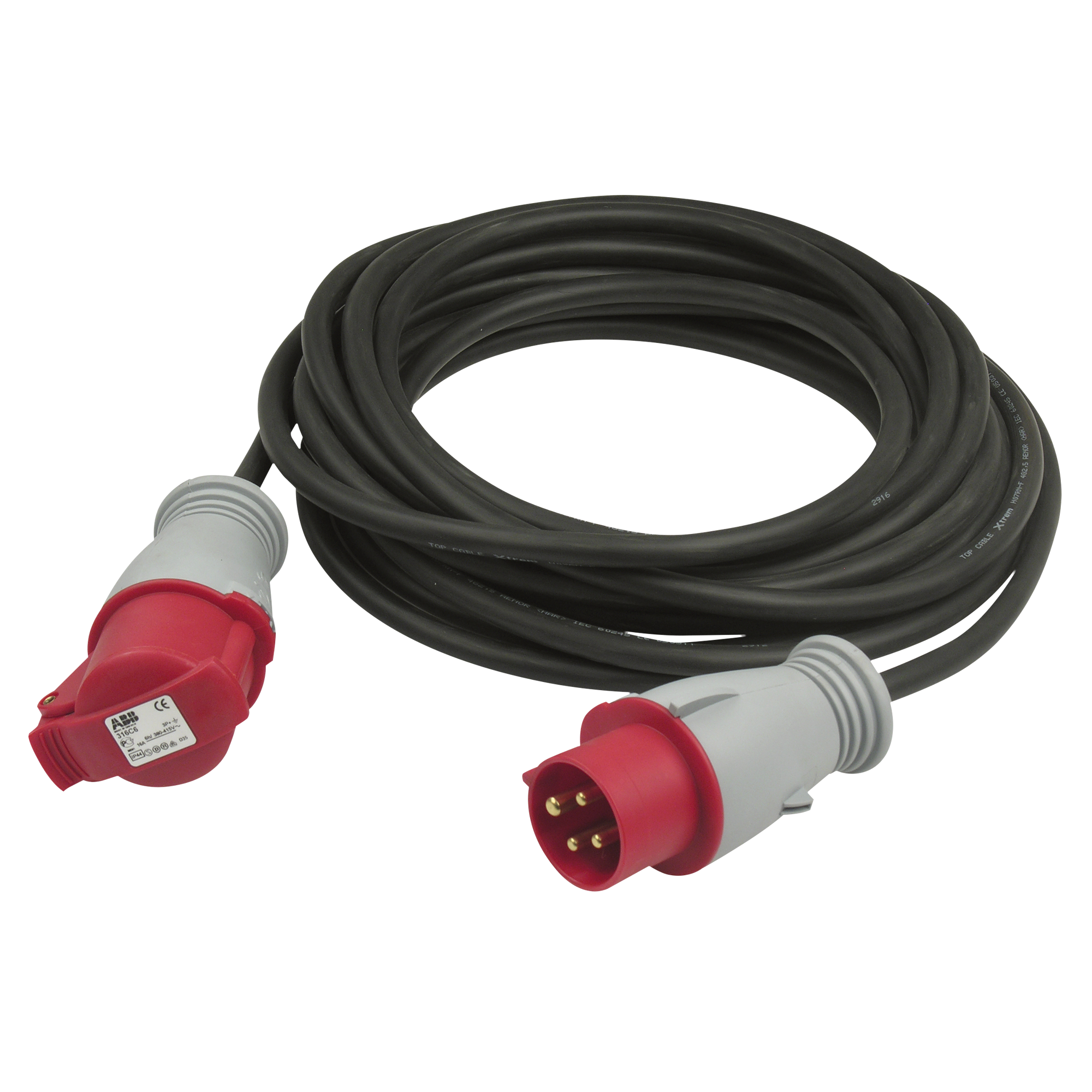 DAP Motor cable CEE 4P 16 A Red