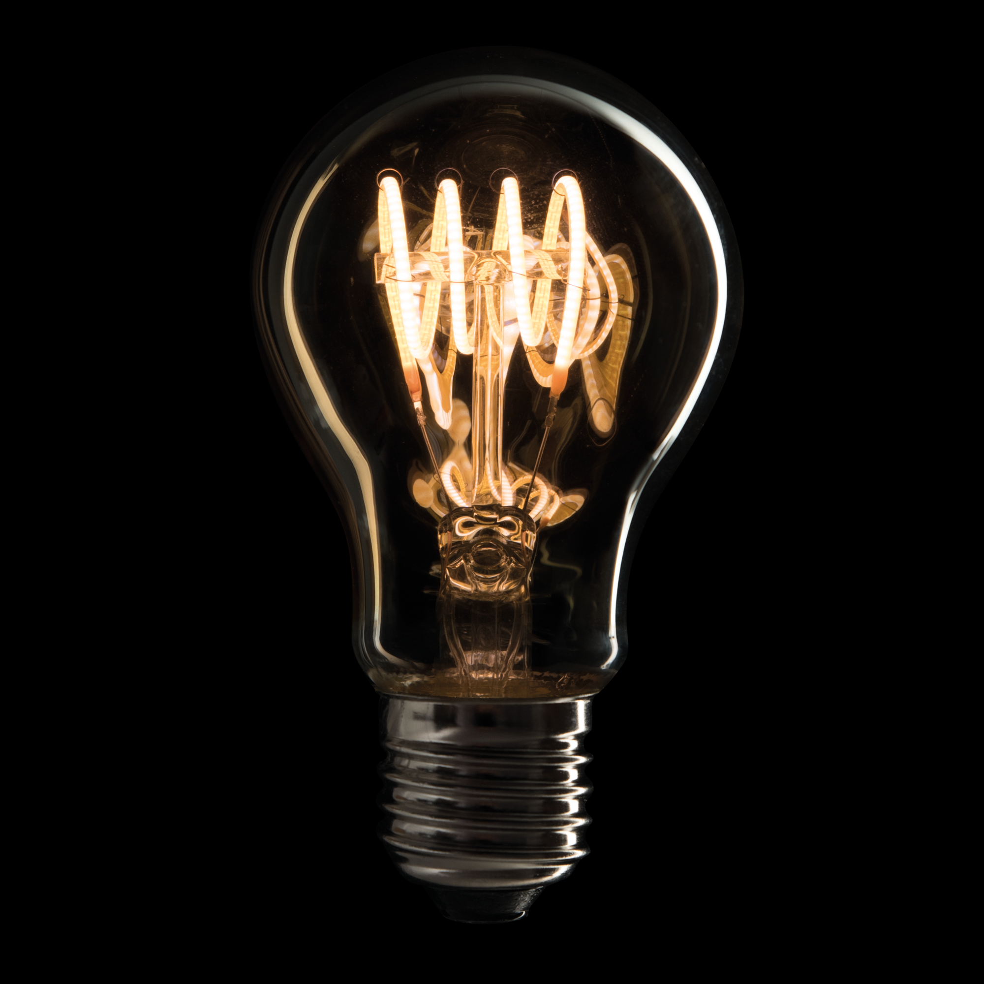 SHOWGEAR LED Filament Bulb E27 4 W - dimmerabile - copertura in vetro dorato