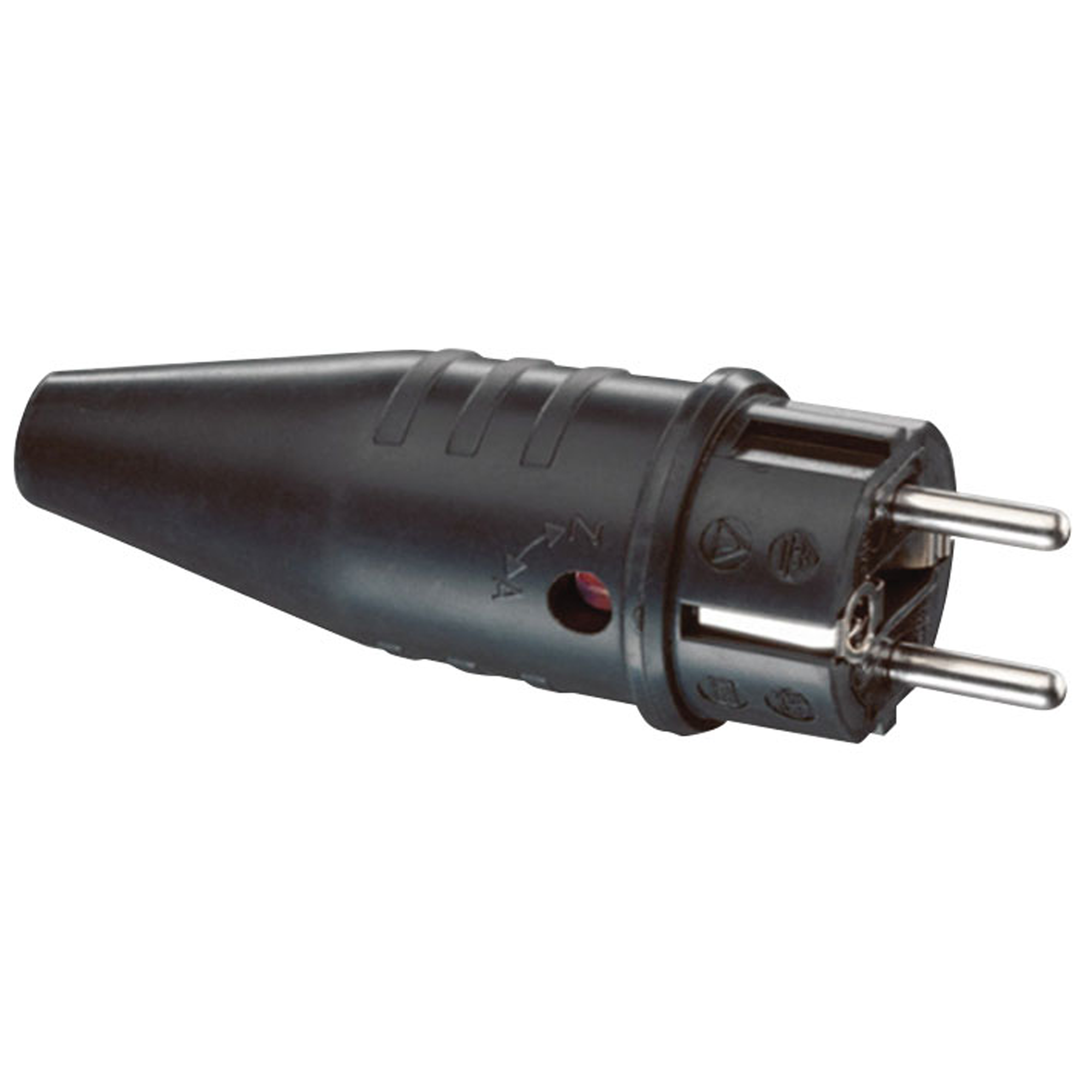 ABL Connettore Schuko maschio in gomma