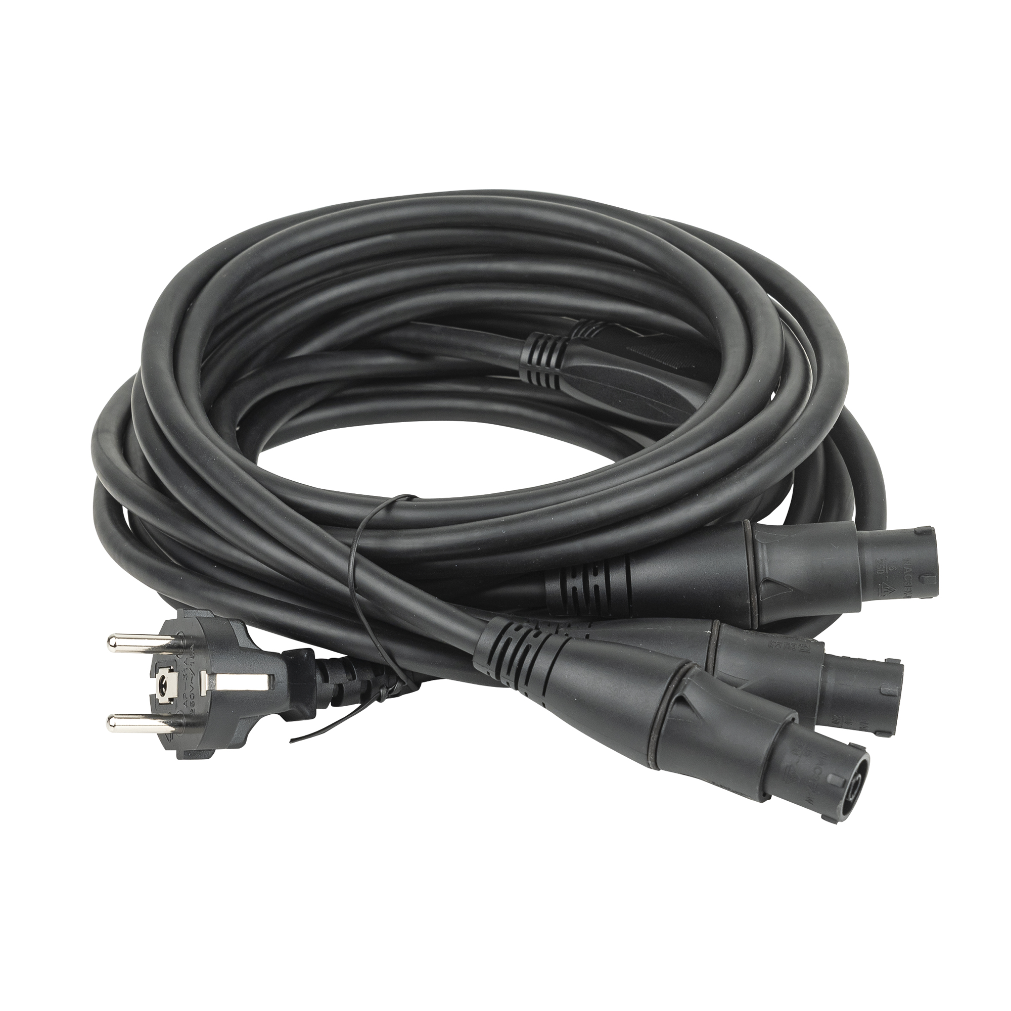DAP Splitter a 3 vie Schuko to PowerCON True1 TOP