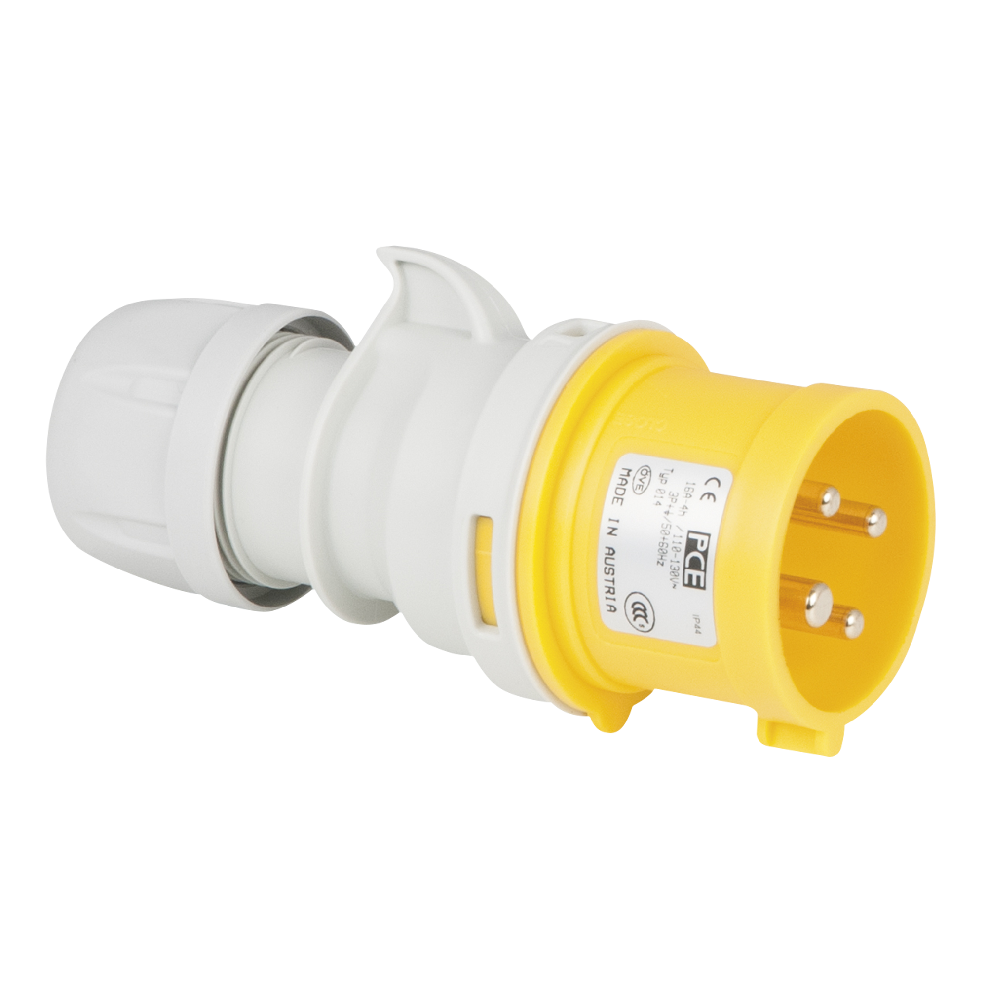 PCE CEE 16 A/110 V 4P Plug - male - yellow