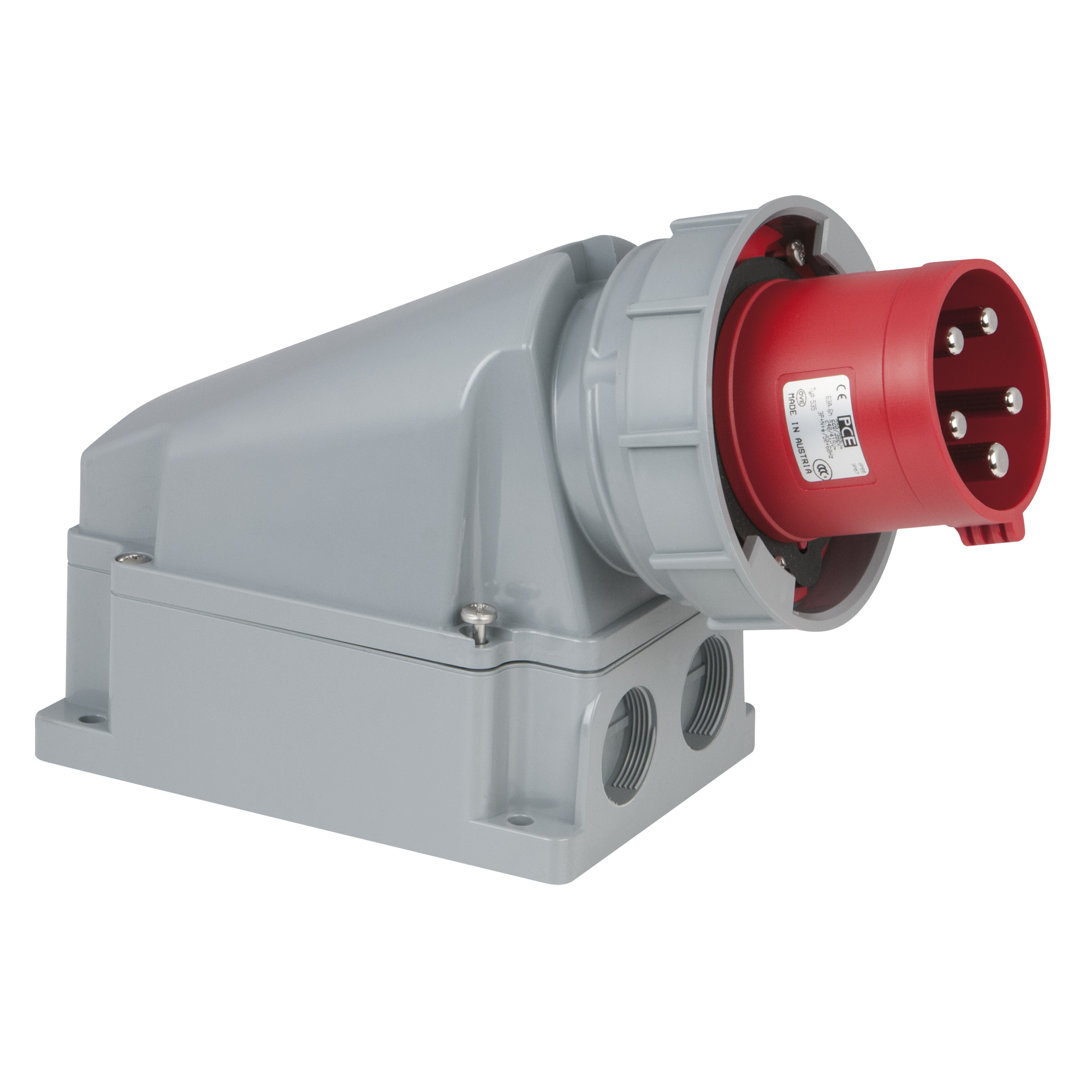 PCE CEE 63 A/400 V 5P Wallmount - male