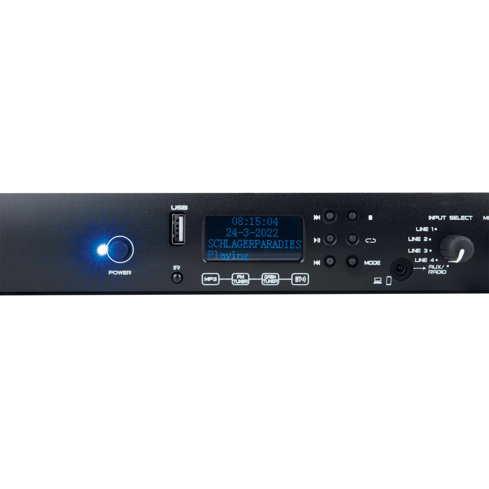 DAP MP-100DBT Lettore multimediale professionale con D AB+