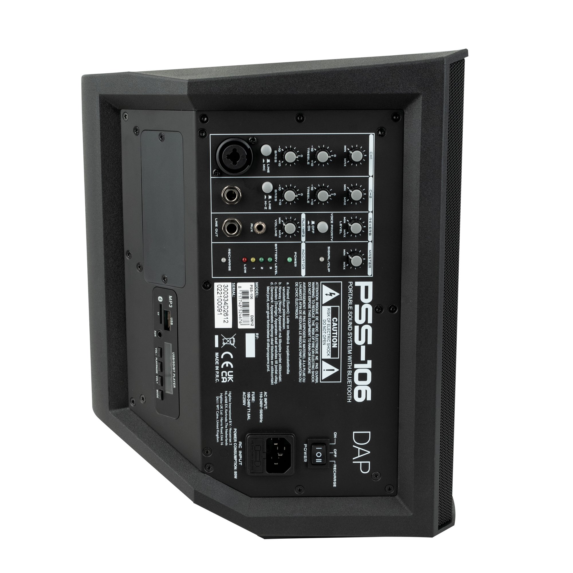 DAP PSS-106 Altoparlante a batteria