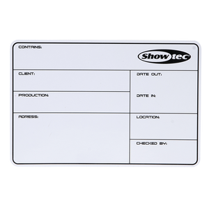 SHOWTEC Flight Case Magnetic Label
