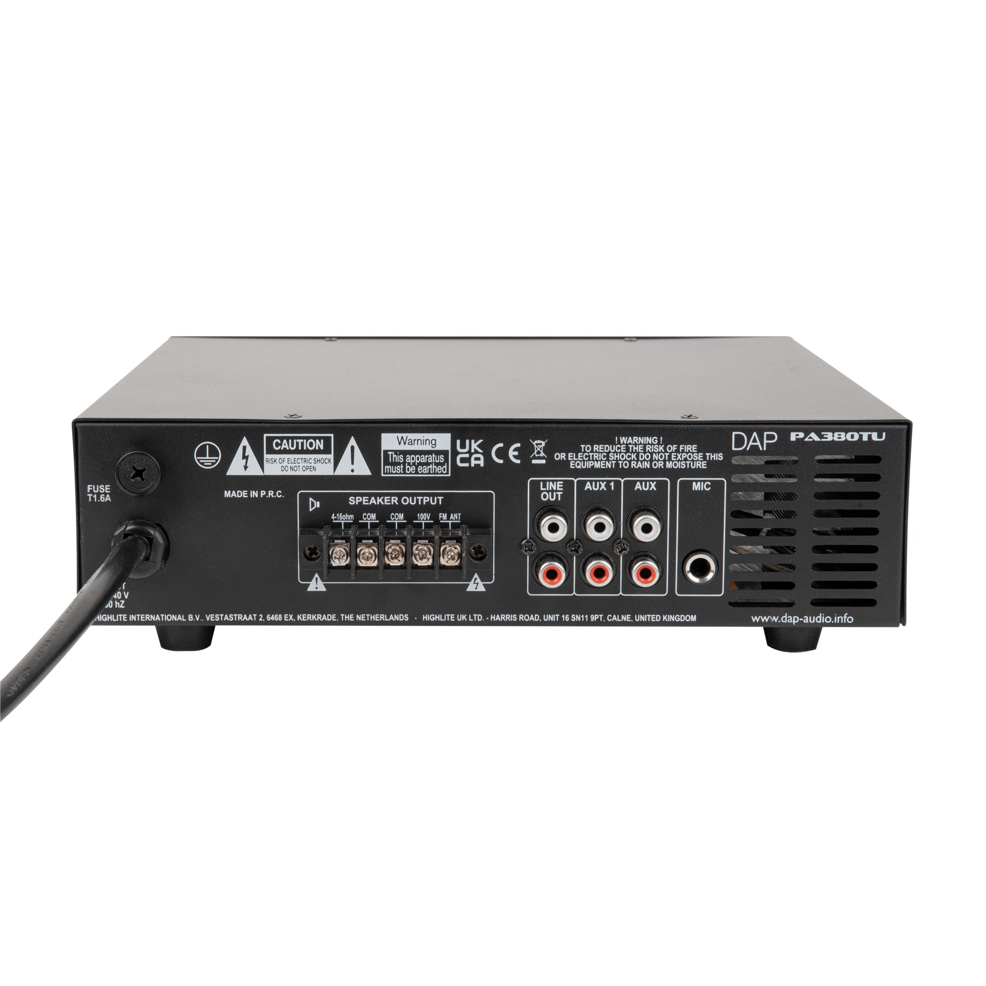 DAP Amplificatore PA-380TU 80 W 100 V