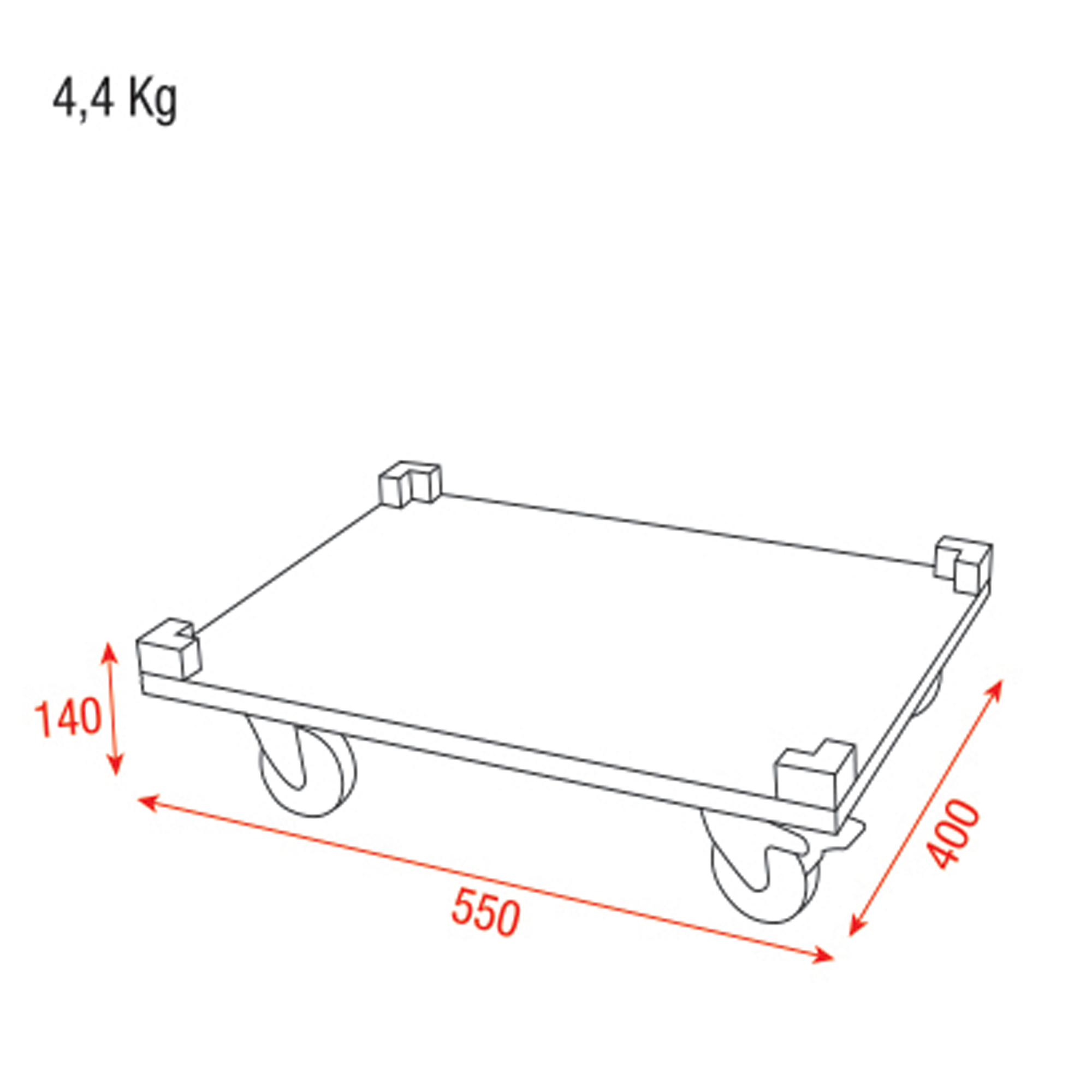 SHOWGEAR Wheel Board for Stack Case Value Line