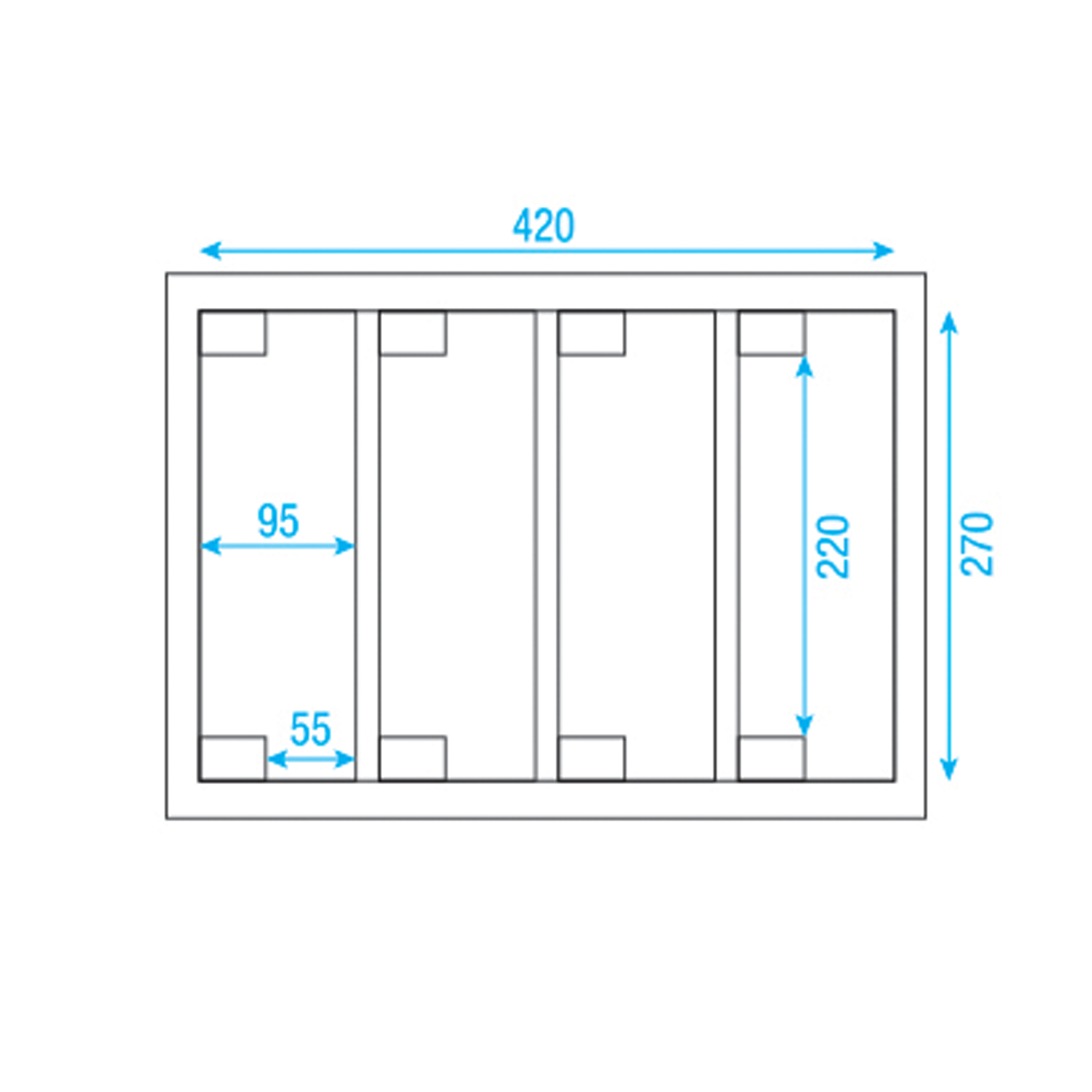 SHOWGEAR Case for 4x Flat Par