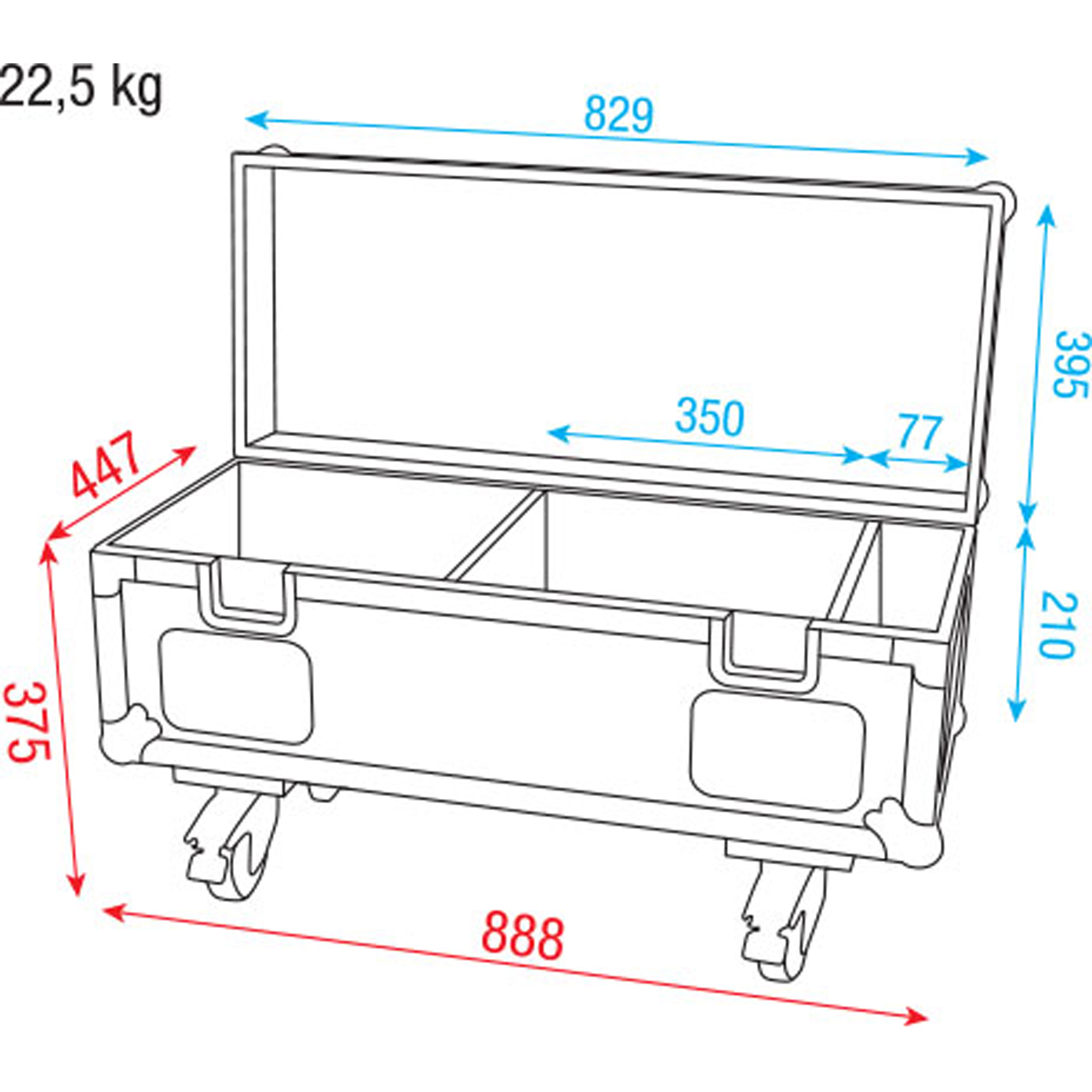 SHOWTEC Case for 8x FX Shot & 4x Base Plate