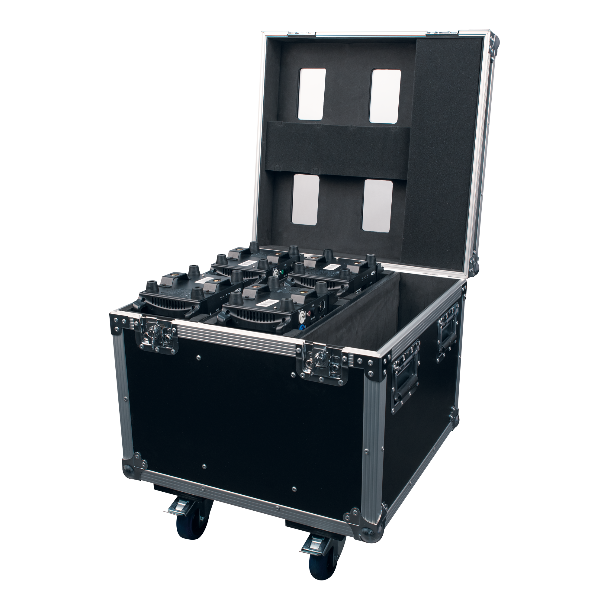 SHOWTEC Valigetta per 4x Shark Wash Zoom Two/Spot Two/Beam