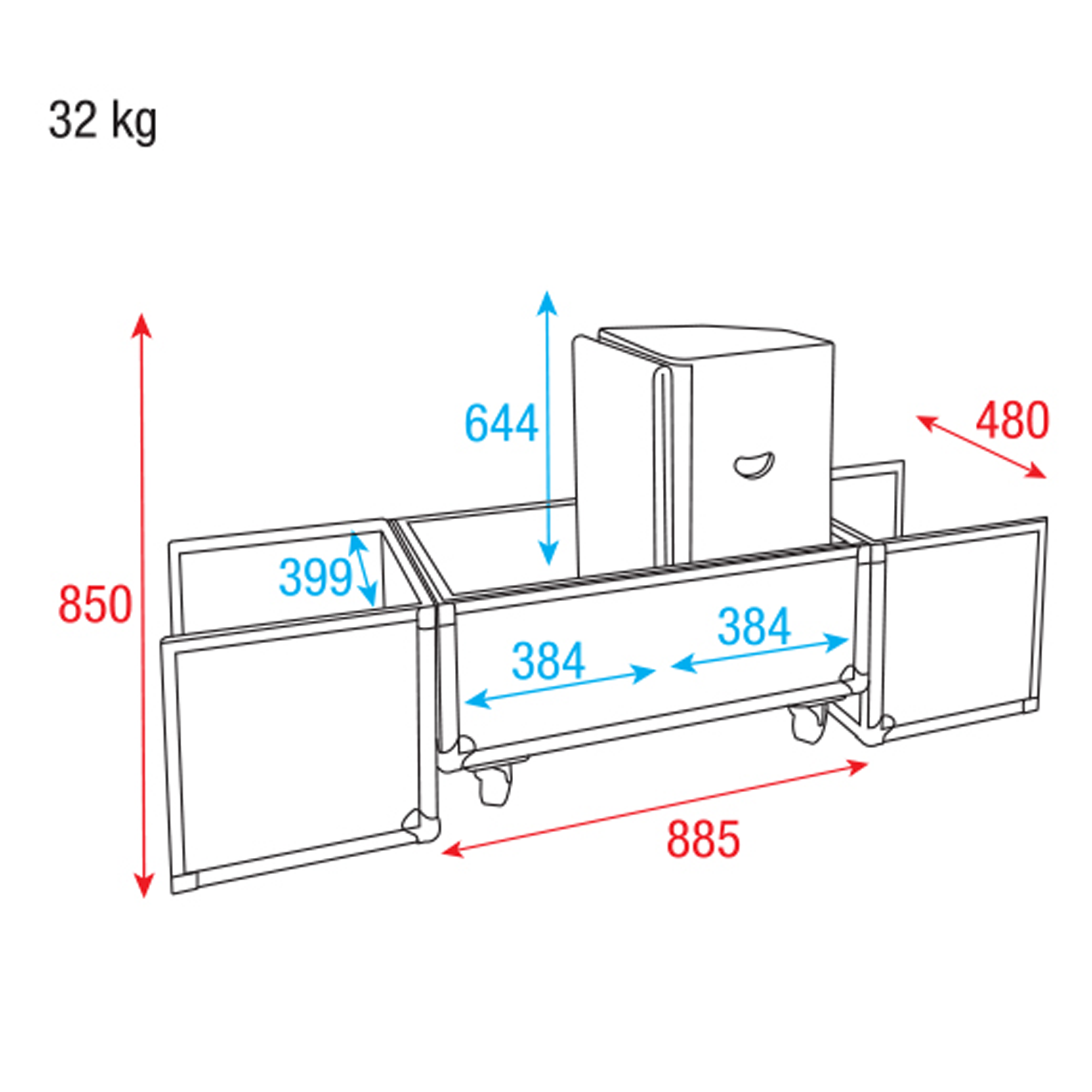 DAP Case for 2x Odin SF-12A