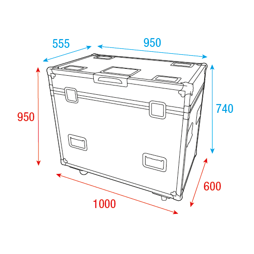 INFINITY Flight case per 2x Furion S602 Spot o P602 Profile