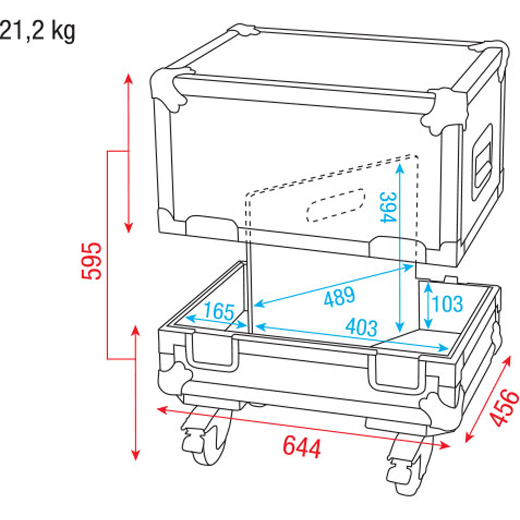 DAP Case for 2x M12 monitor