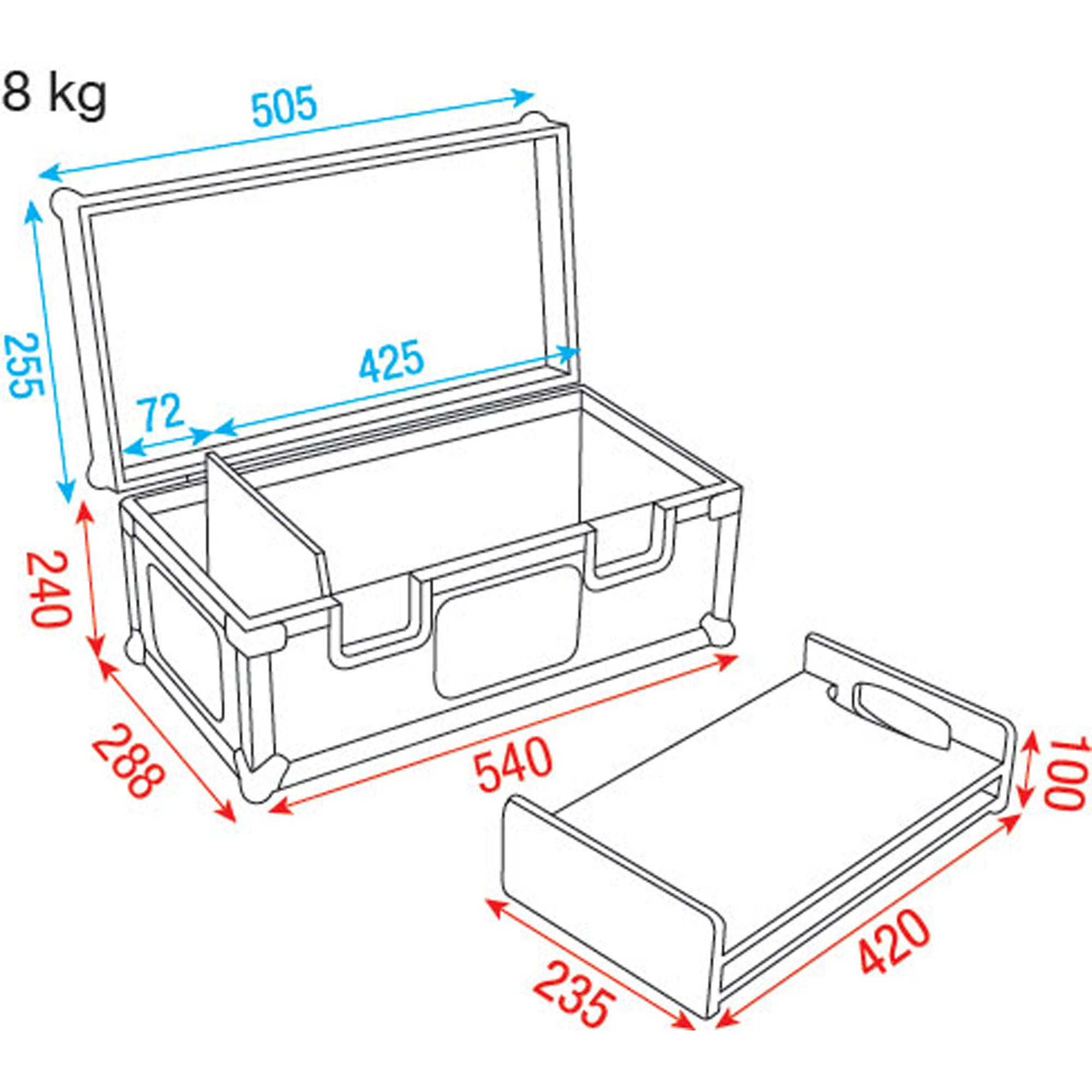 SHOWGEAR Conical Adapter Case