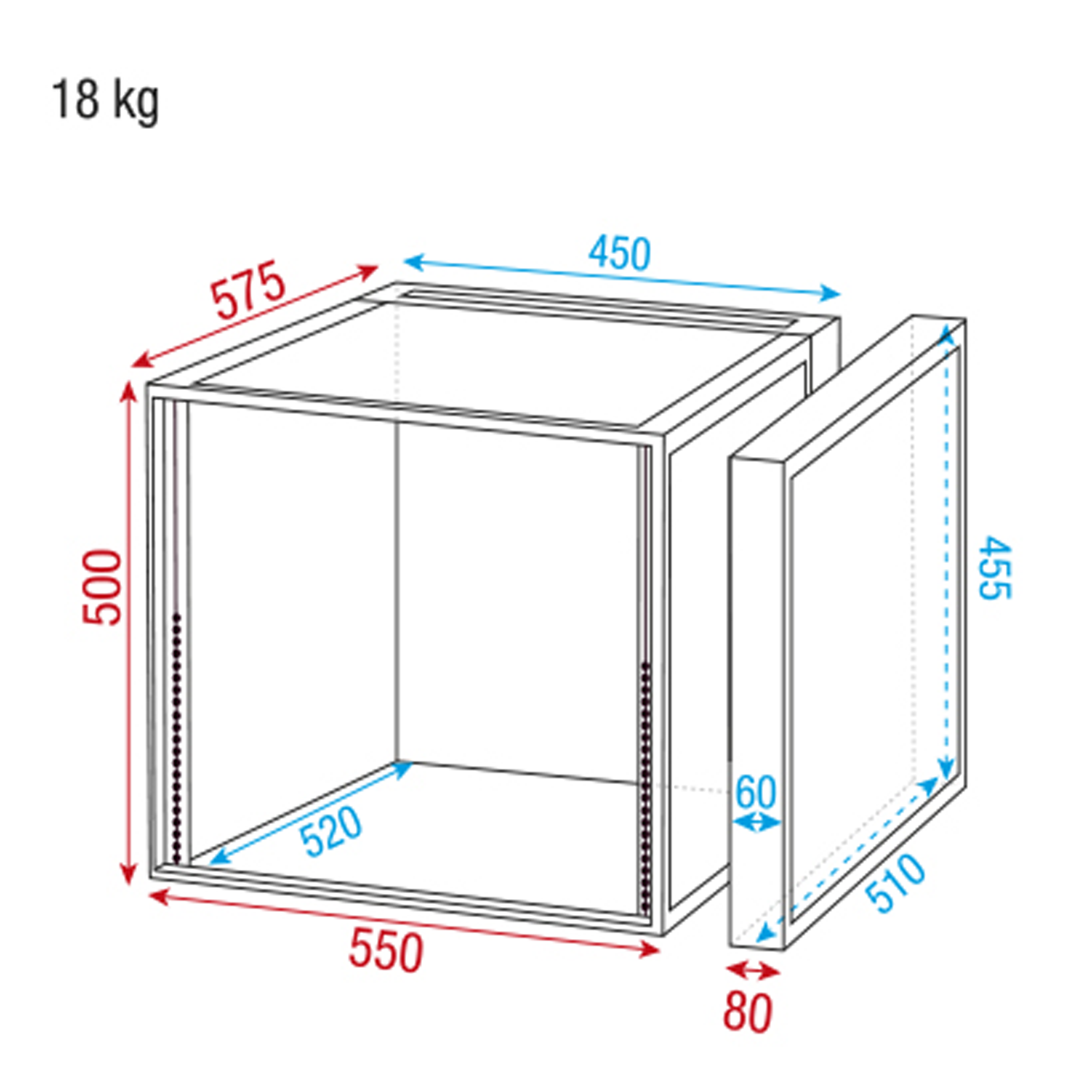 SHOWGEAR Double Door Case