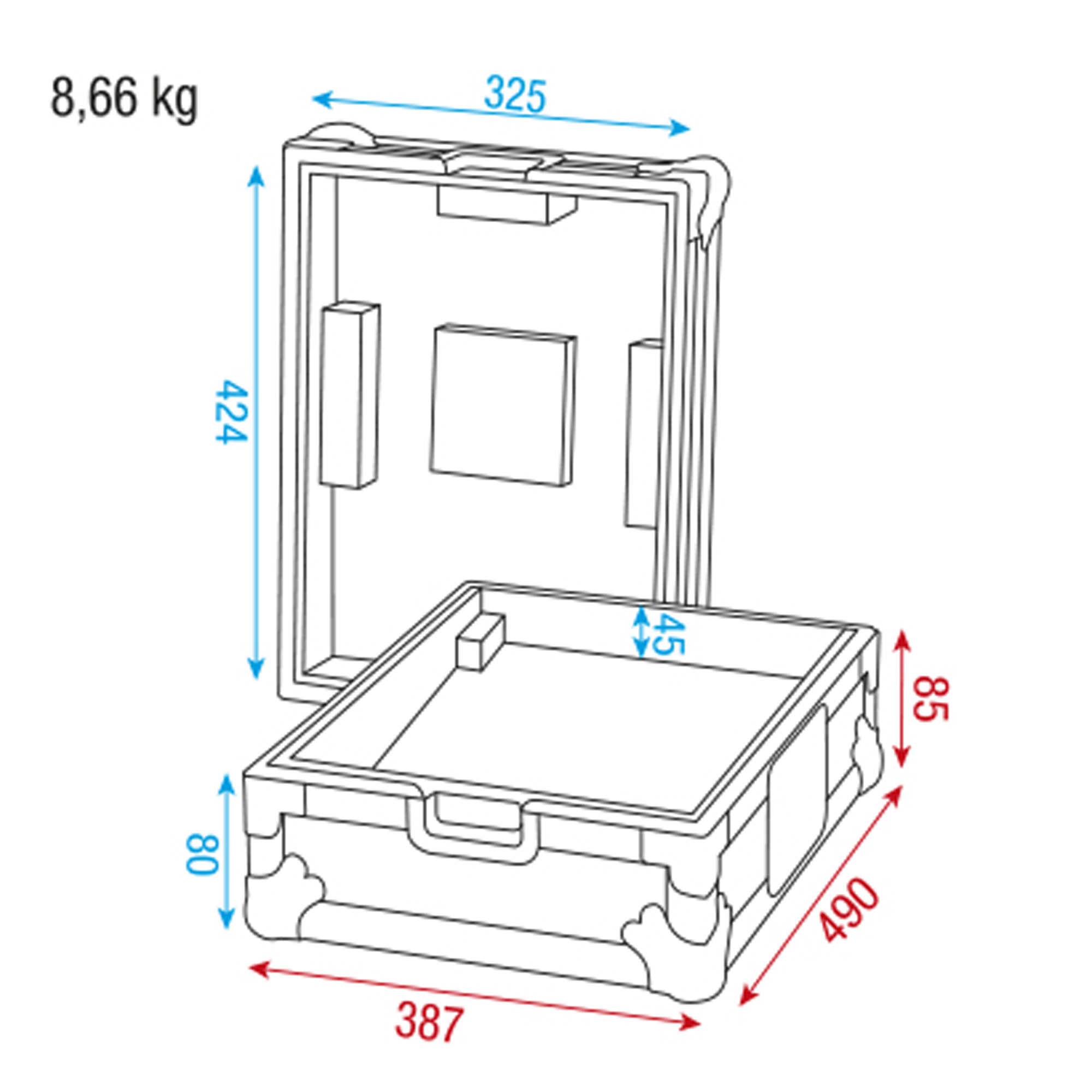 SHOWGEAR Case for Pioneer/Technics mixer