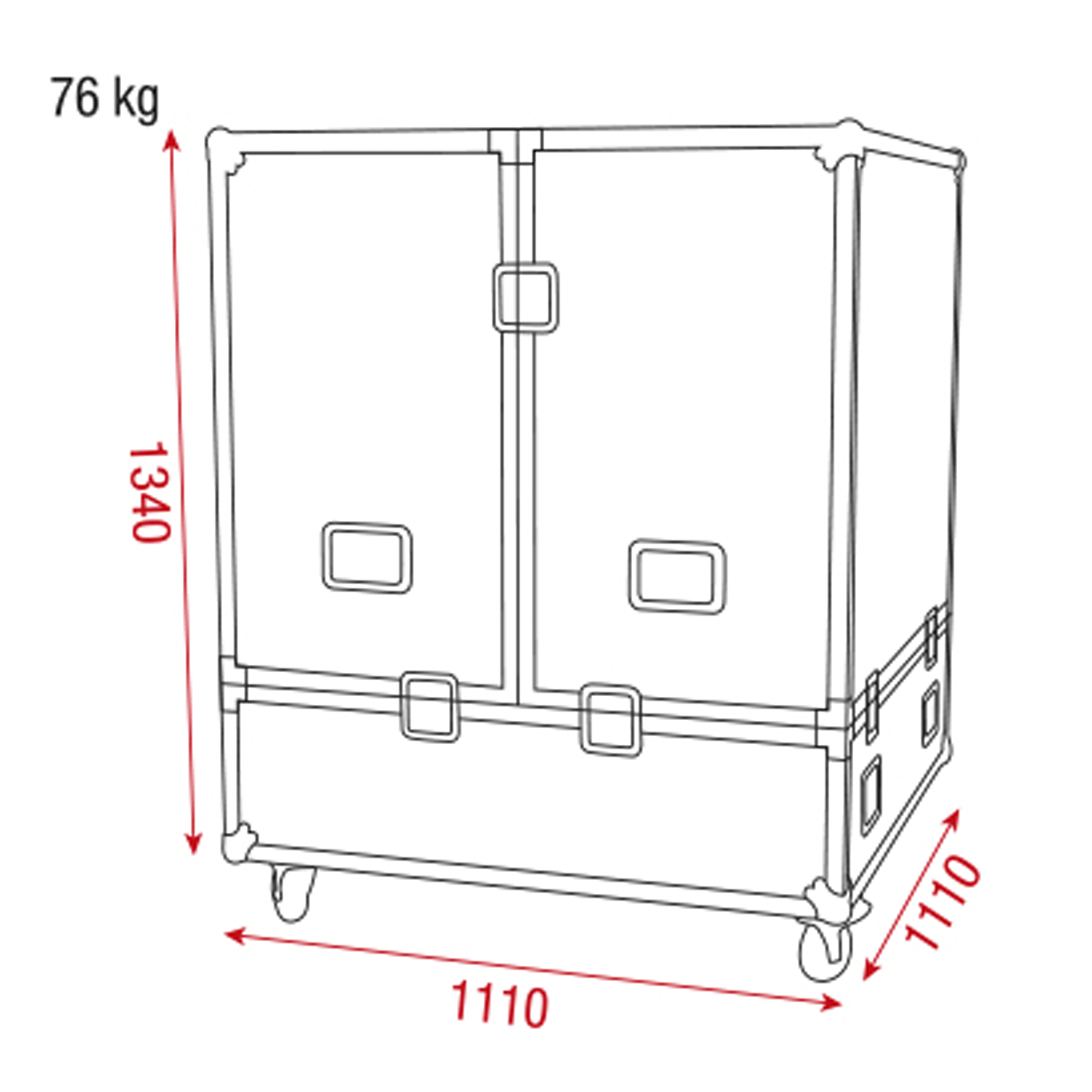 SHOWGEAR Case for 100 cm Mirror Ball