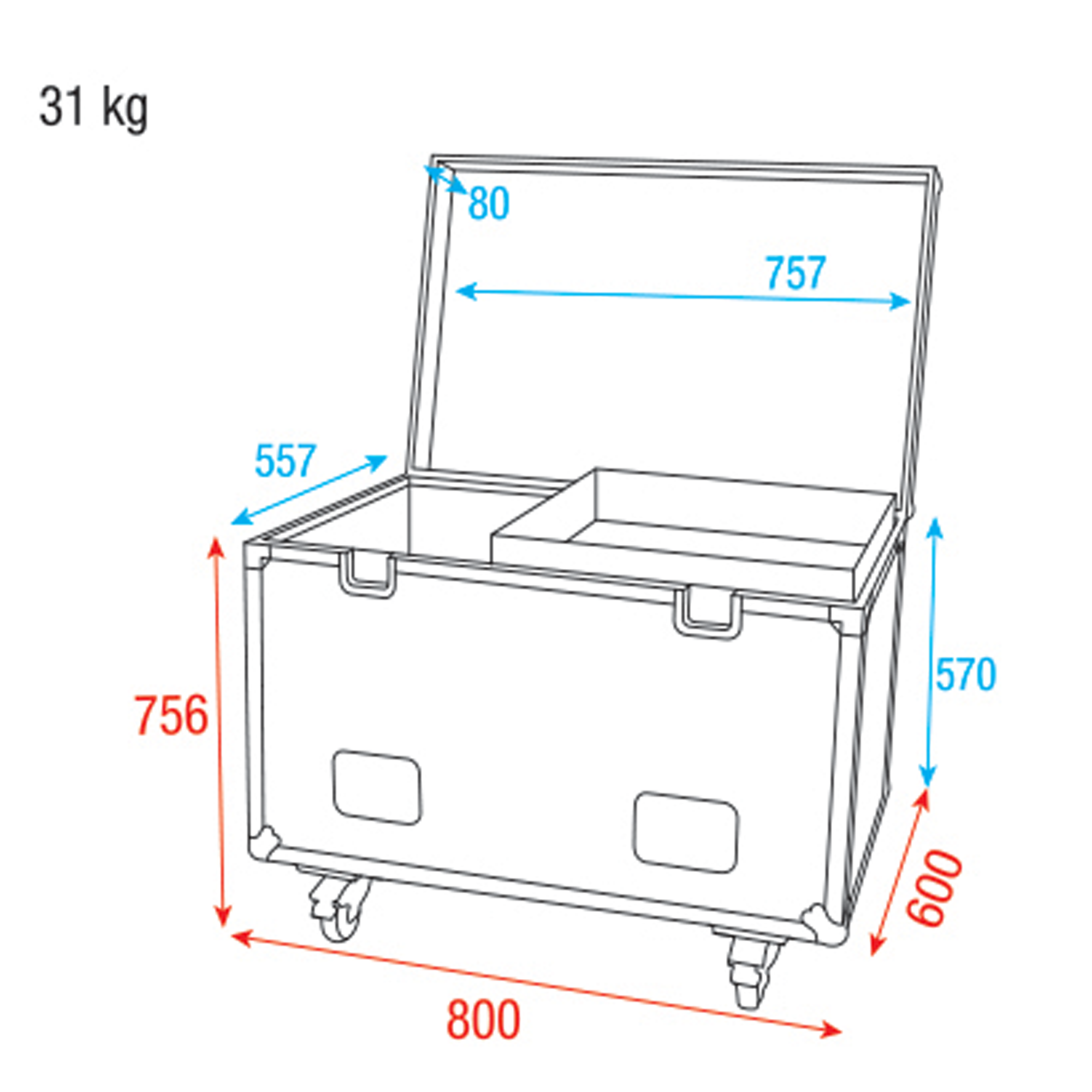 SHOWGEAR Multiflex Case 80 Linea Premium