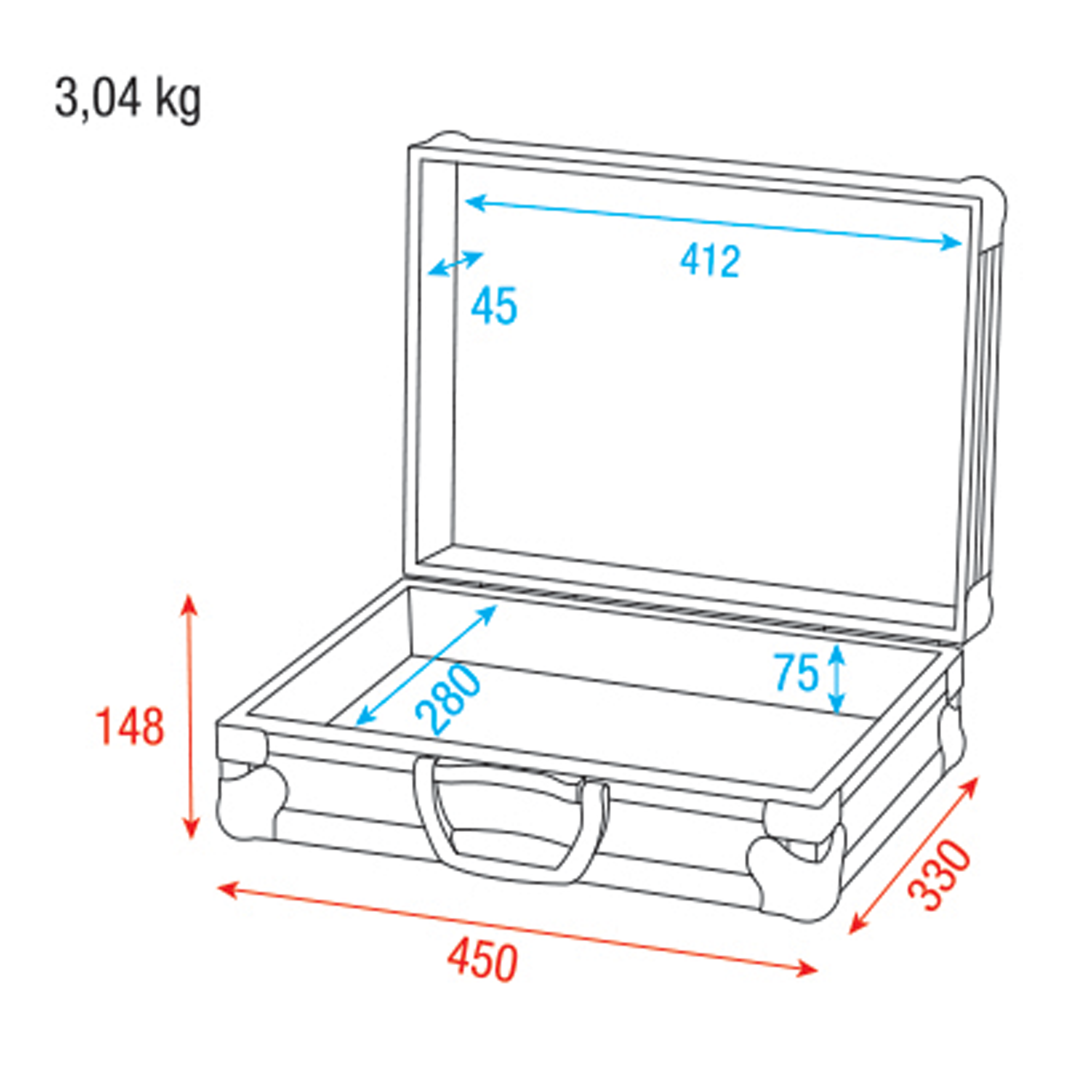 SHOWGEAR Universal Foam Case 1