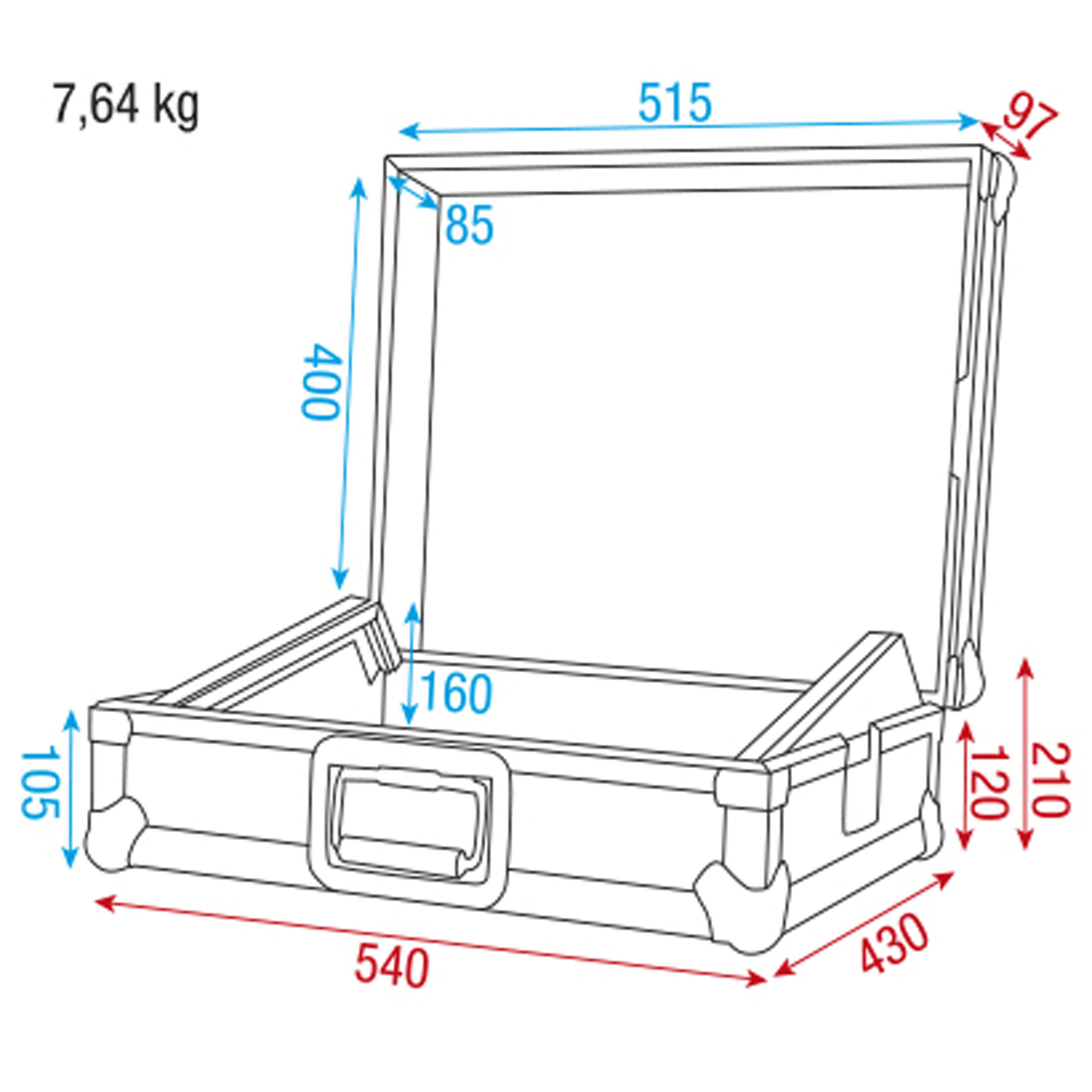 SHOWGEAR 19" Mixer Case 8U