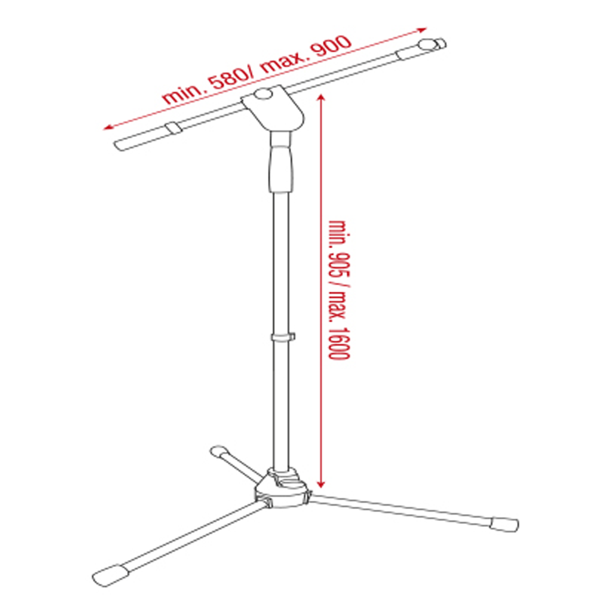 SHOWGEAR Microphone Stand - Ergo 1