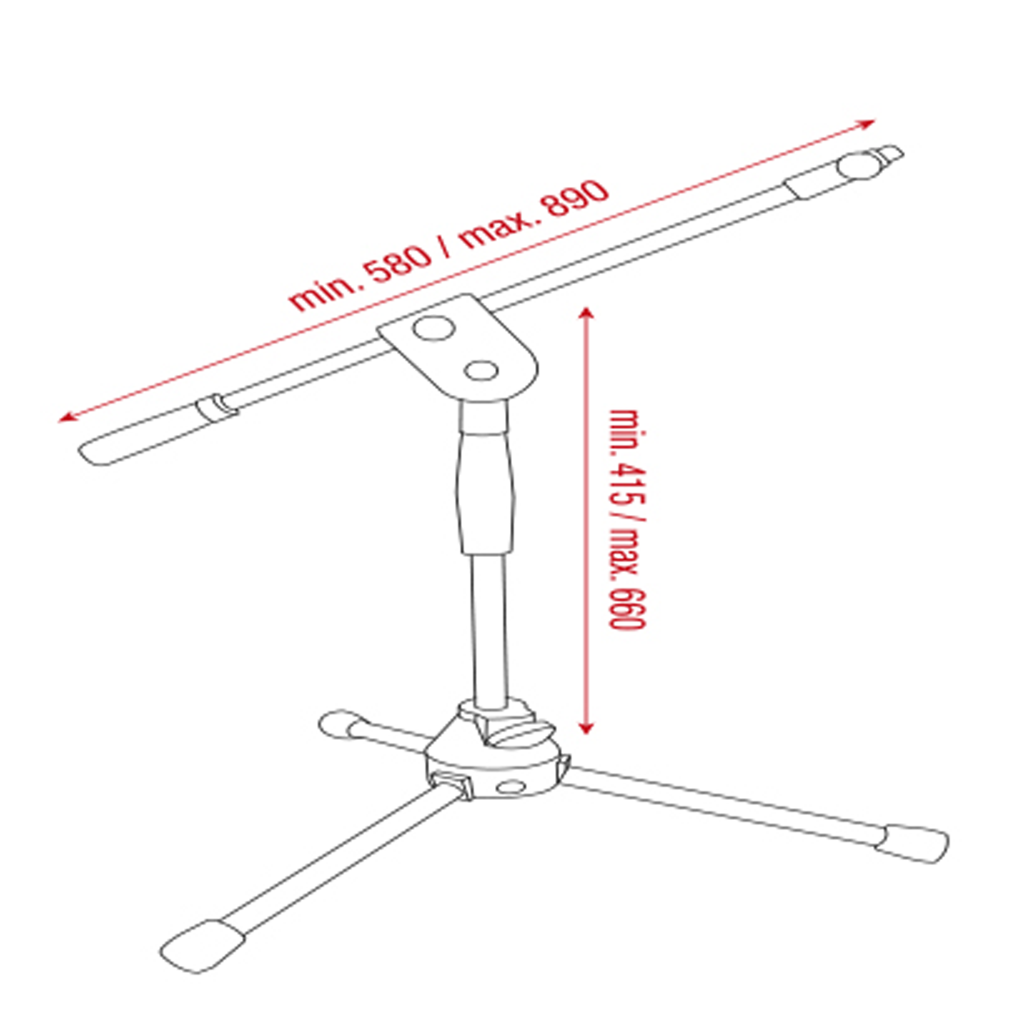 SHOWGEAR Microphone Stand - Ergo 2