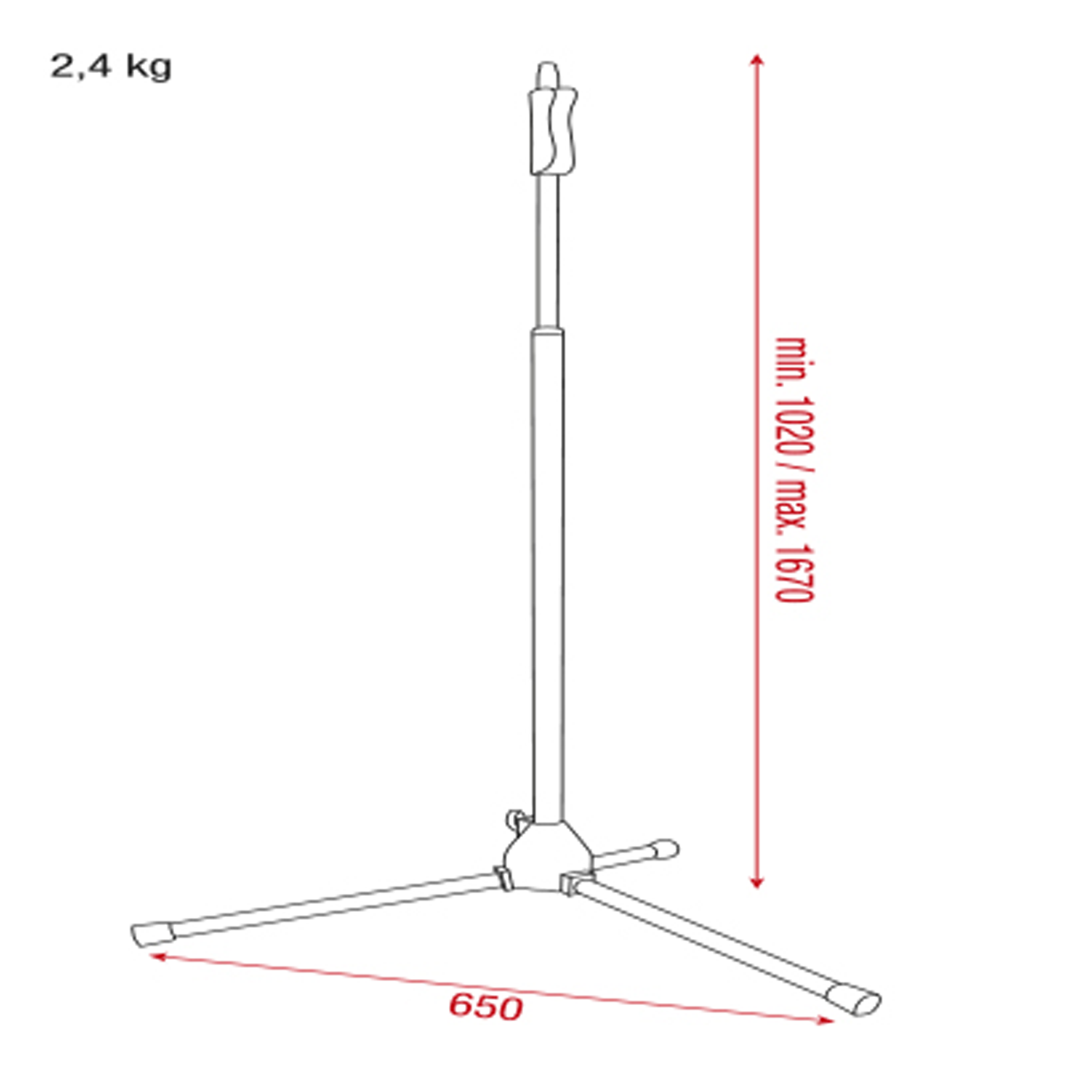 SHOWGEAR Microphone Stand - Quick Lock