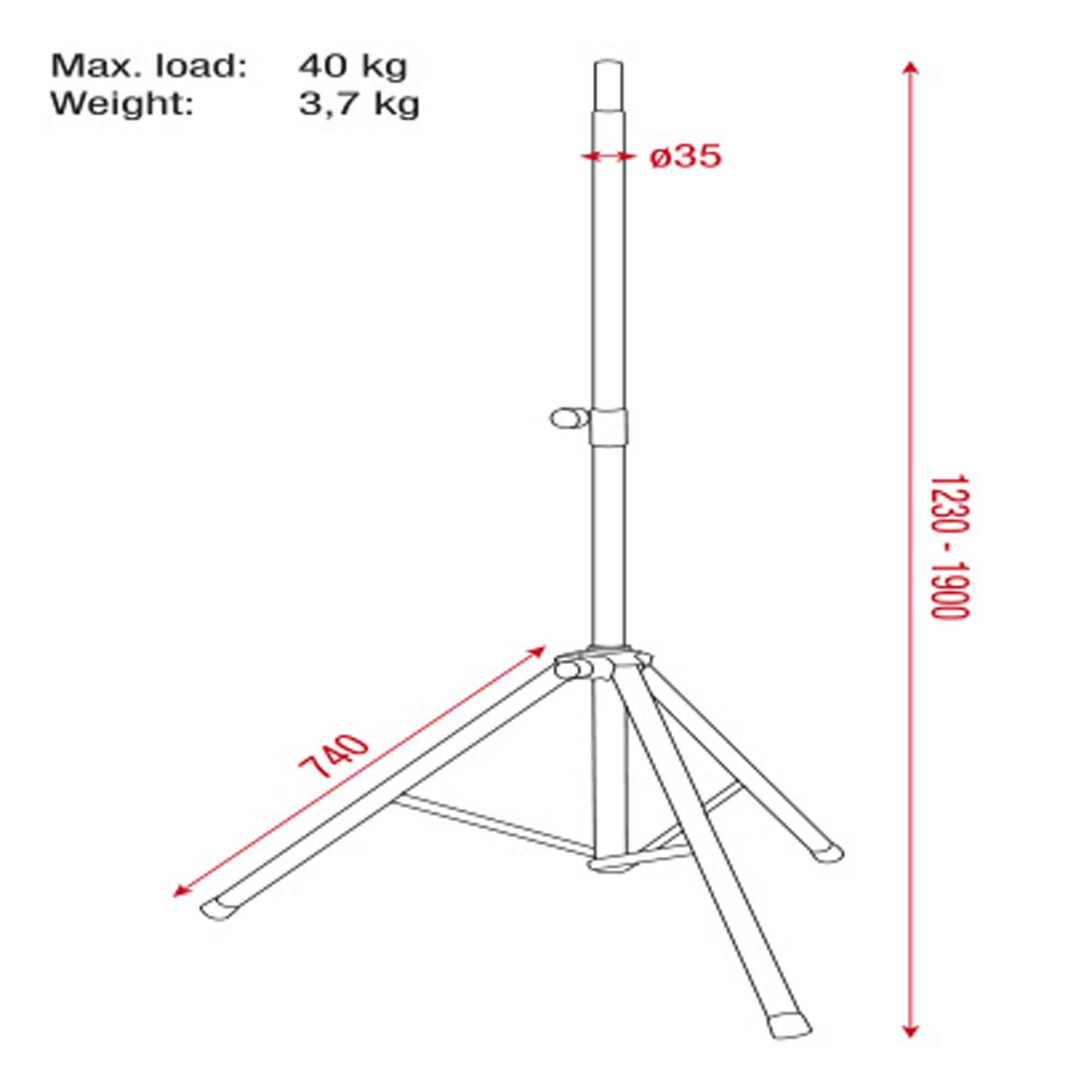SHOWGEAR Speaker Stand Pro