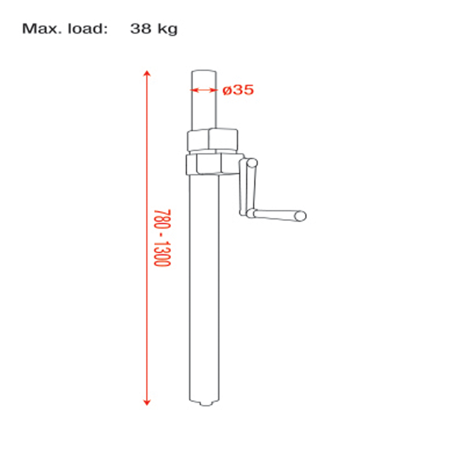 SHOWGEAR Windup Speaker Stand