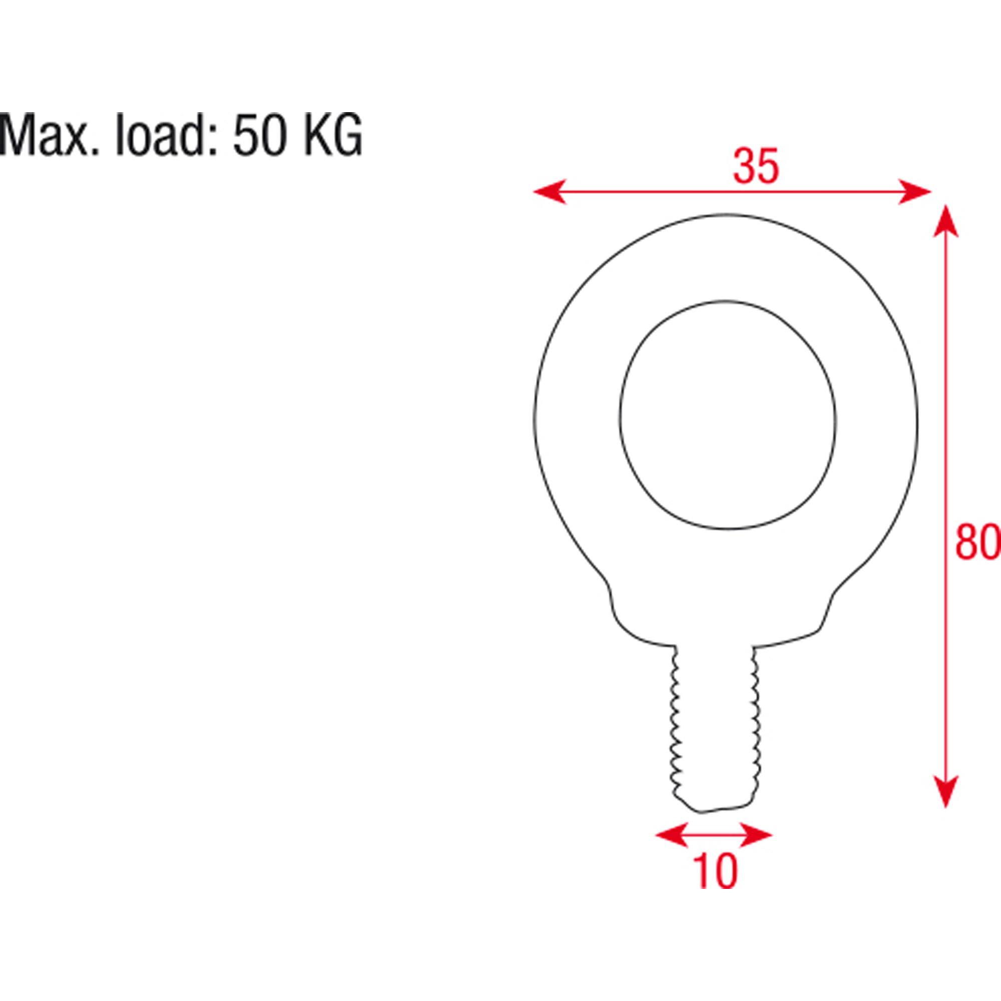 SHOWGEAR Occhiello per sospensione diffusore