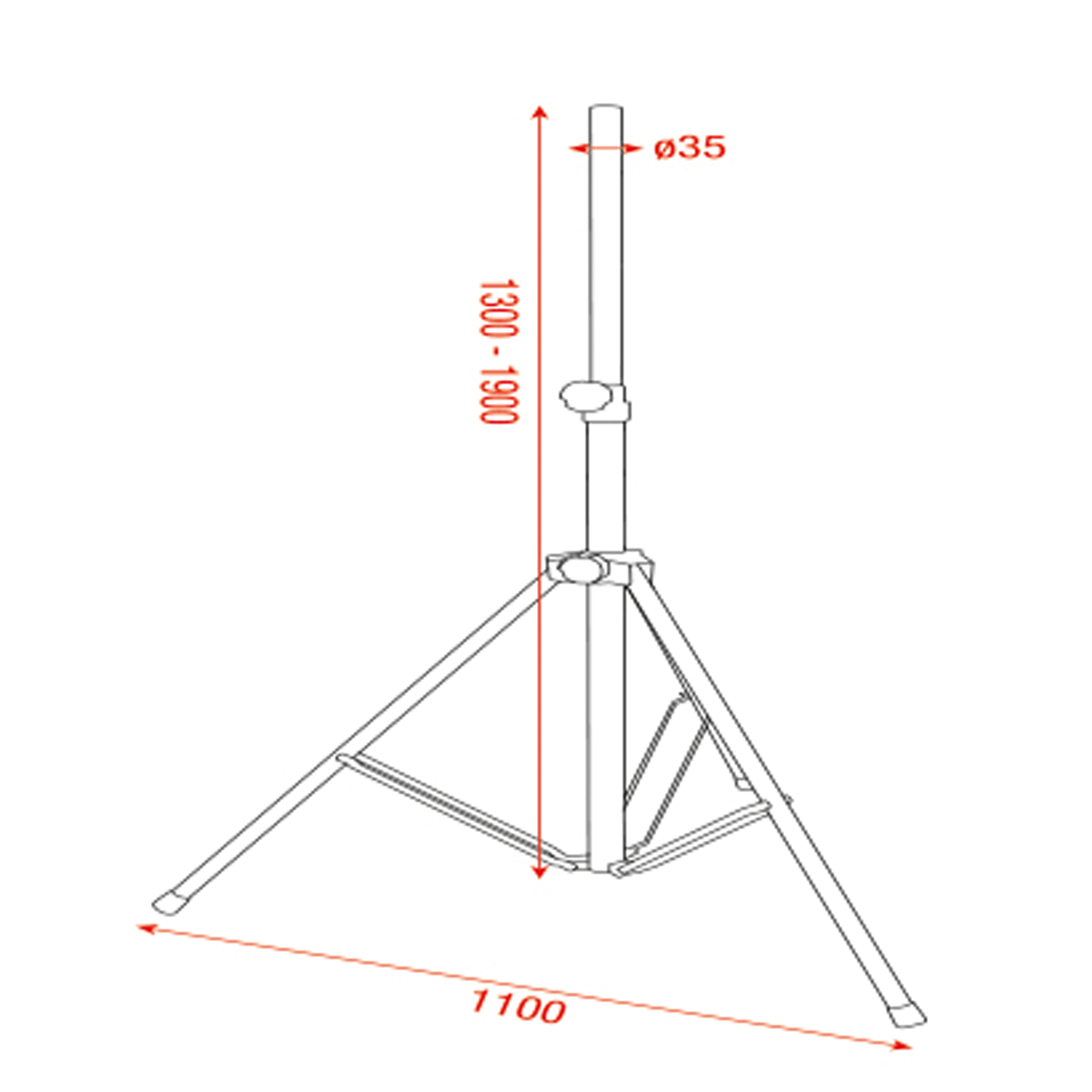 SHOWGEAR Mammoth Speaker Stand
