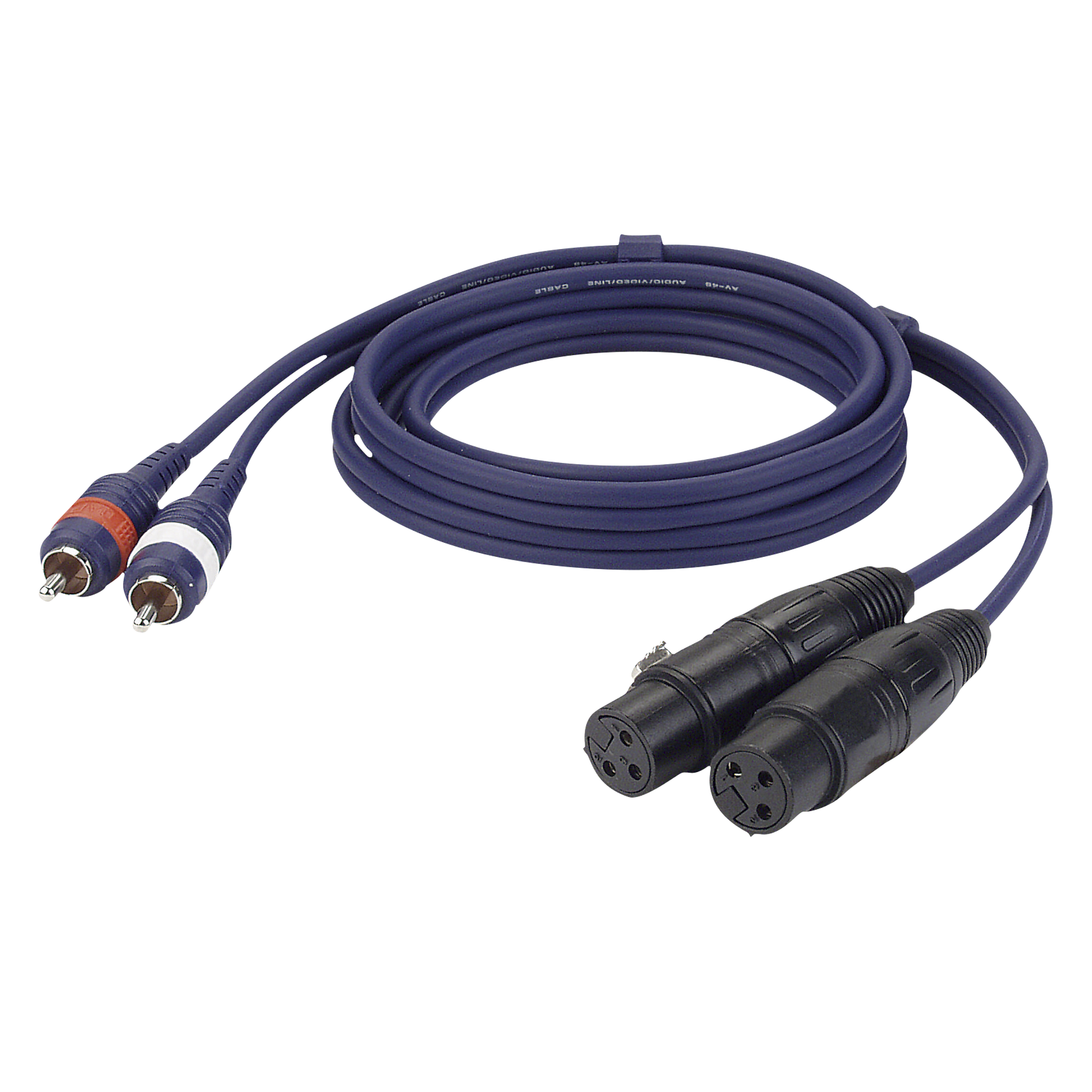 DAP FL25 - 2 RCA male L/R to 2 XLR/F 3P 1,5 m