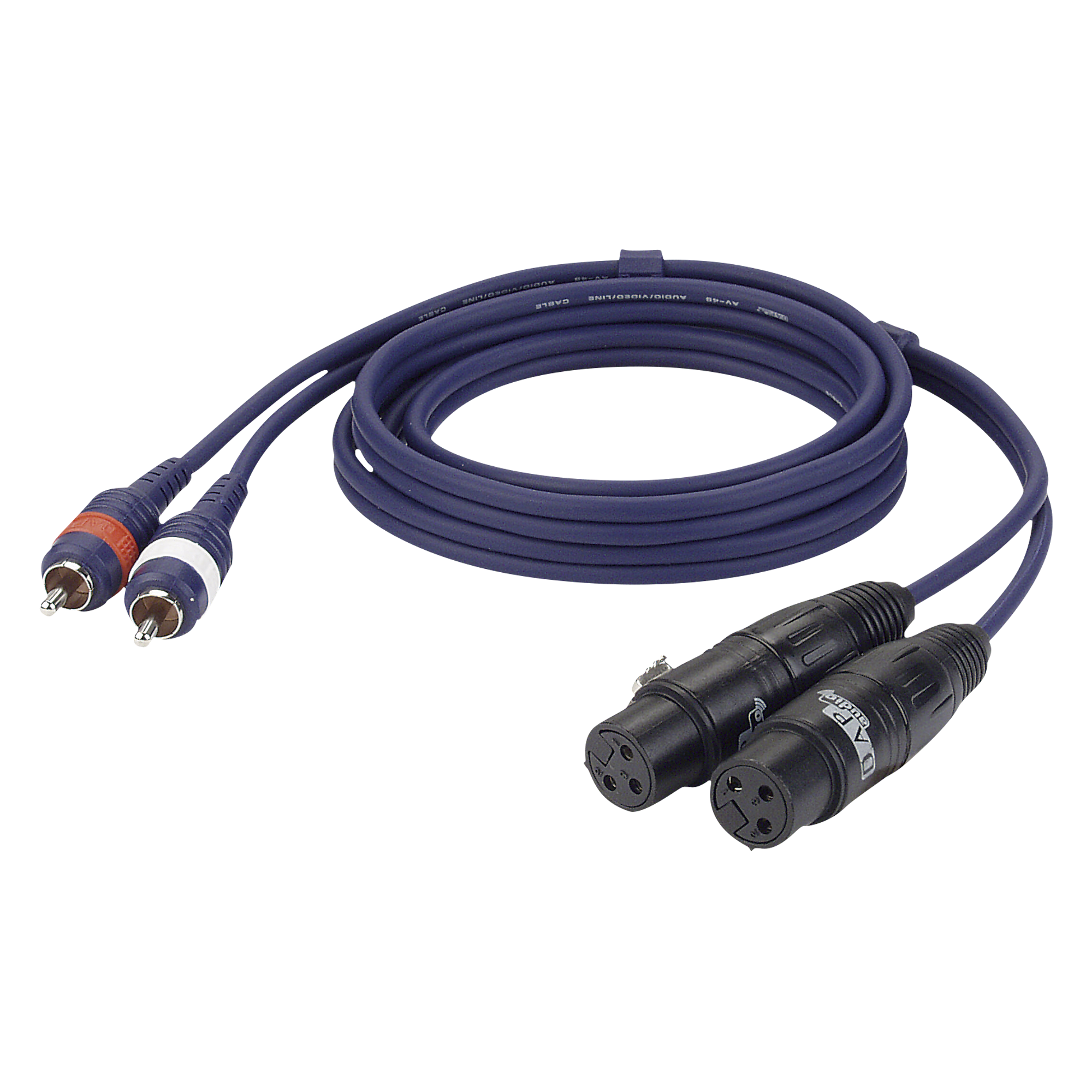 DAP FL25 - 2 RCA male L/R to 2 XLR/F 3P 3 m
