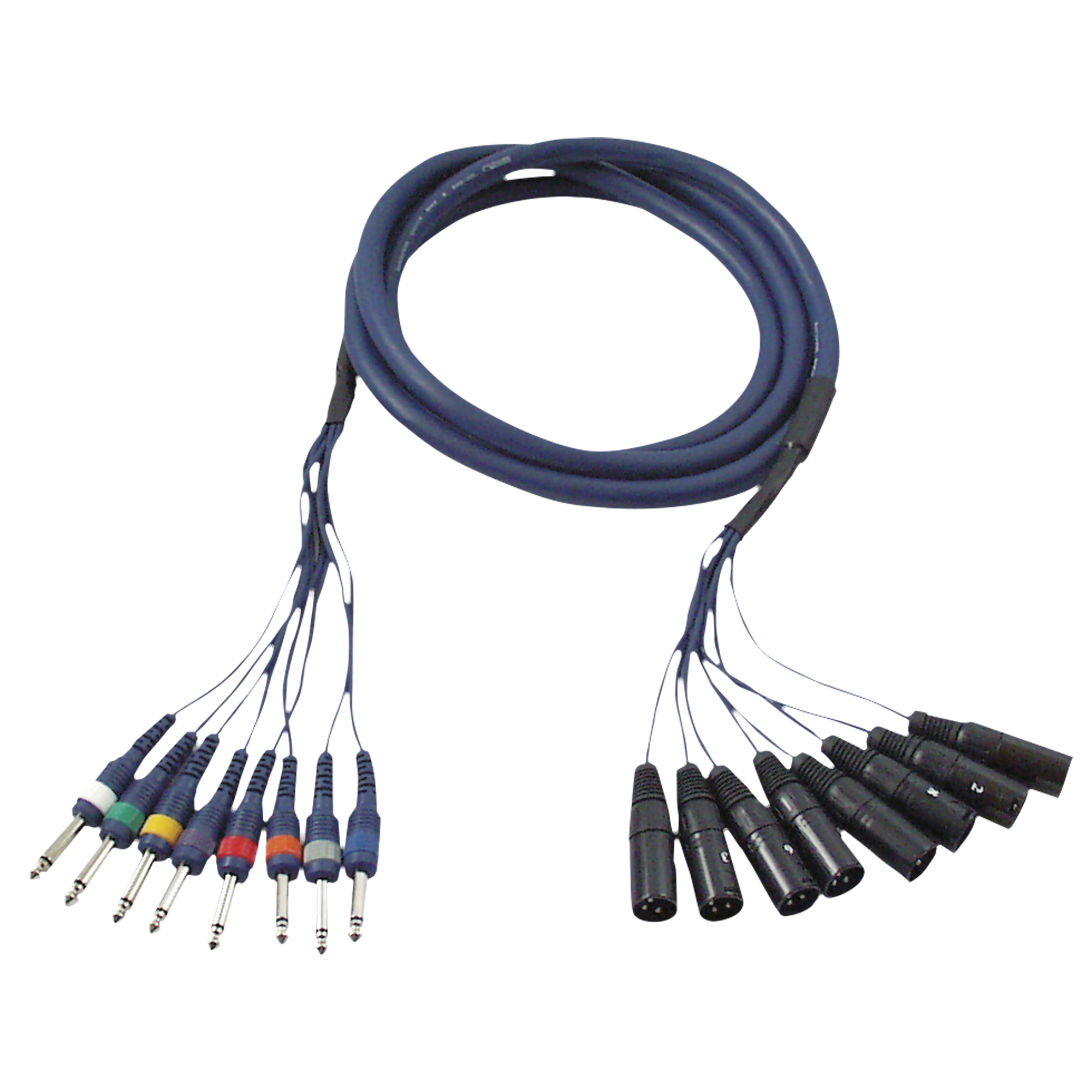 DAP FL62 - 8 XLR/M 3P to 8 Jack mono 6 m